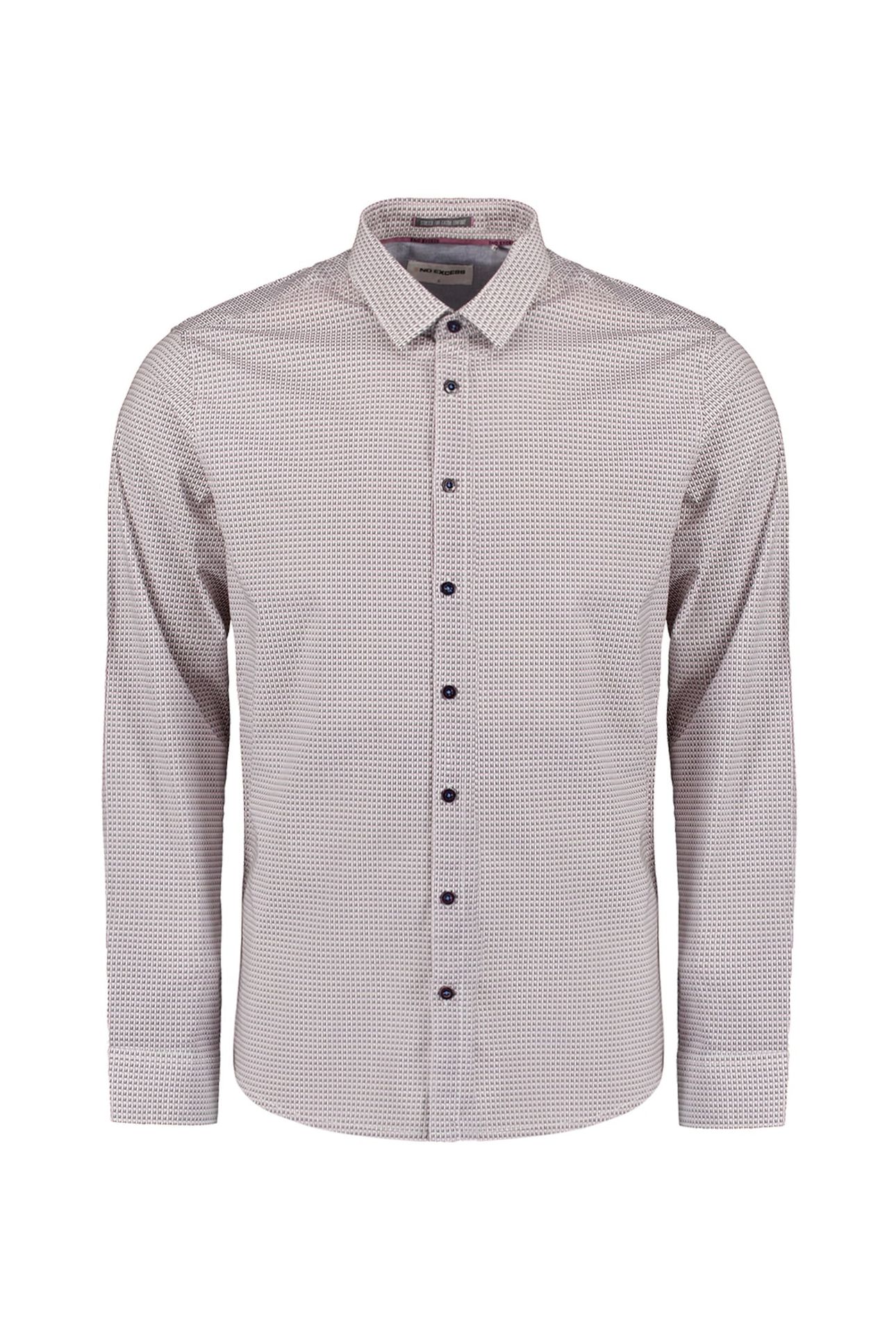 SHIRT STRETCH ALLOVER PRINTED MAUVE 1
