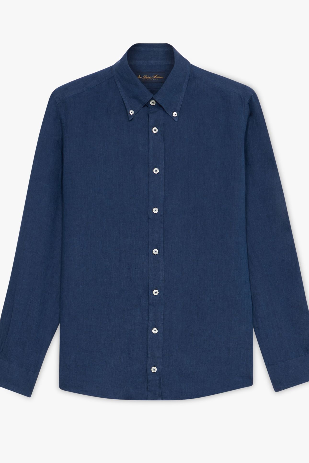 BUTTON DOWN SHIRT LINEN NAVY 1