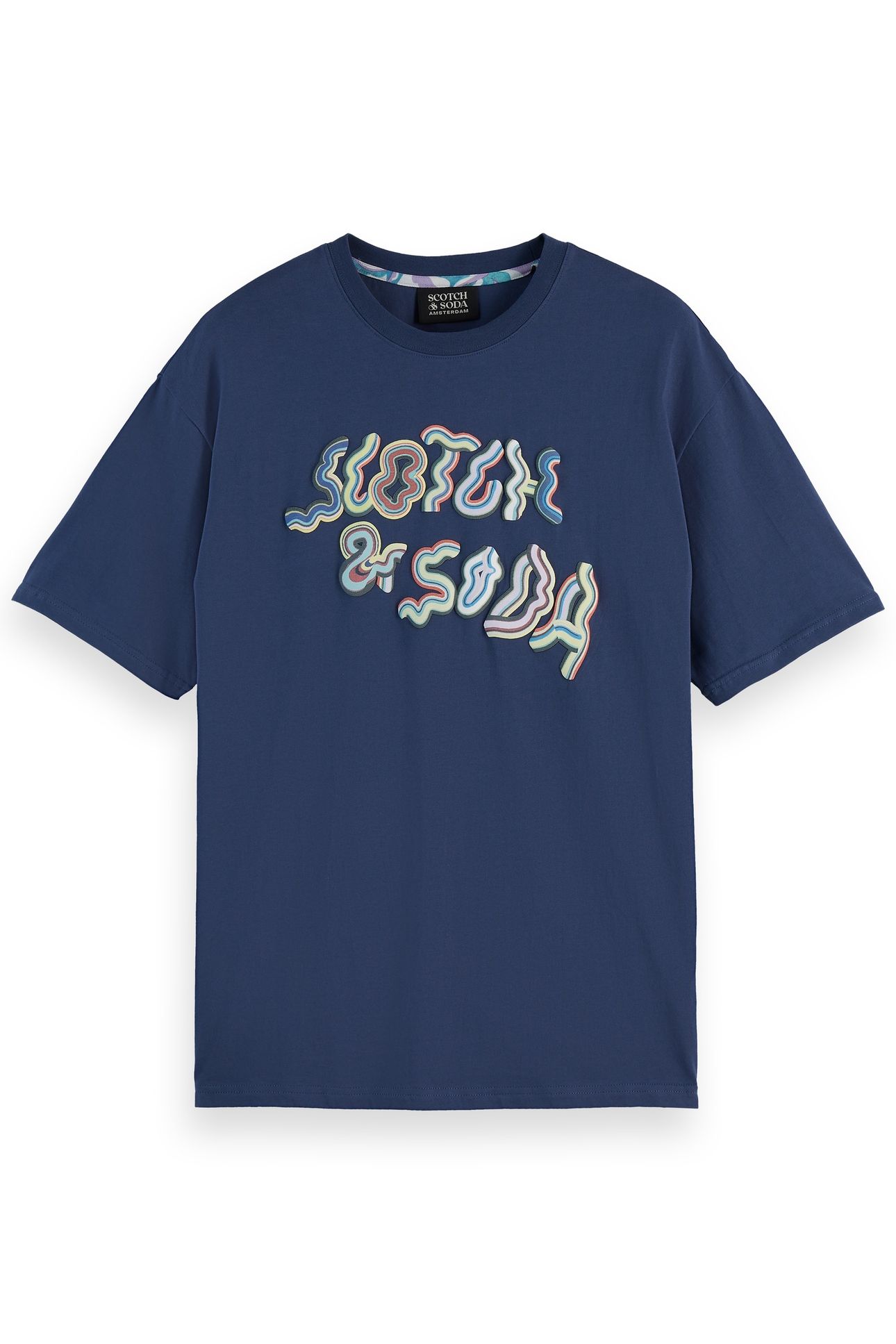 RELAXED-FIT FRONT ARTWORK T-SHIRT ATLANTIC BLUE 4