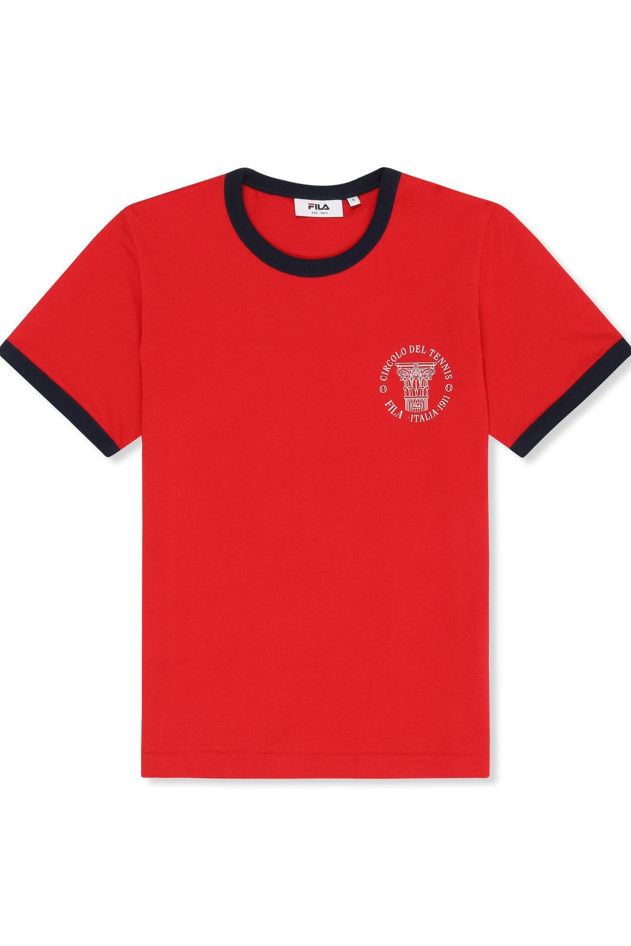 MARLIA REGULAR GRAPHIC RINGER T-SHIRT TRUE RED 5