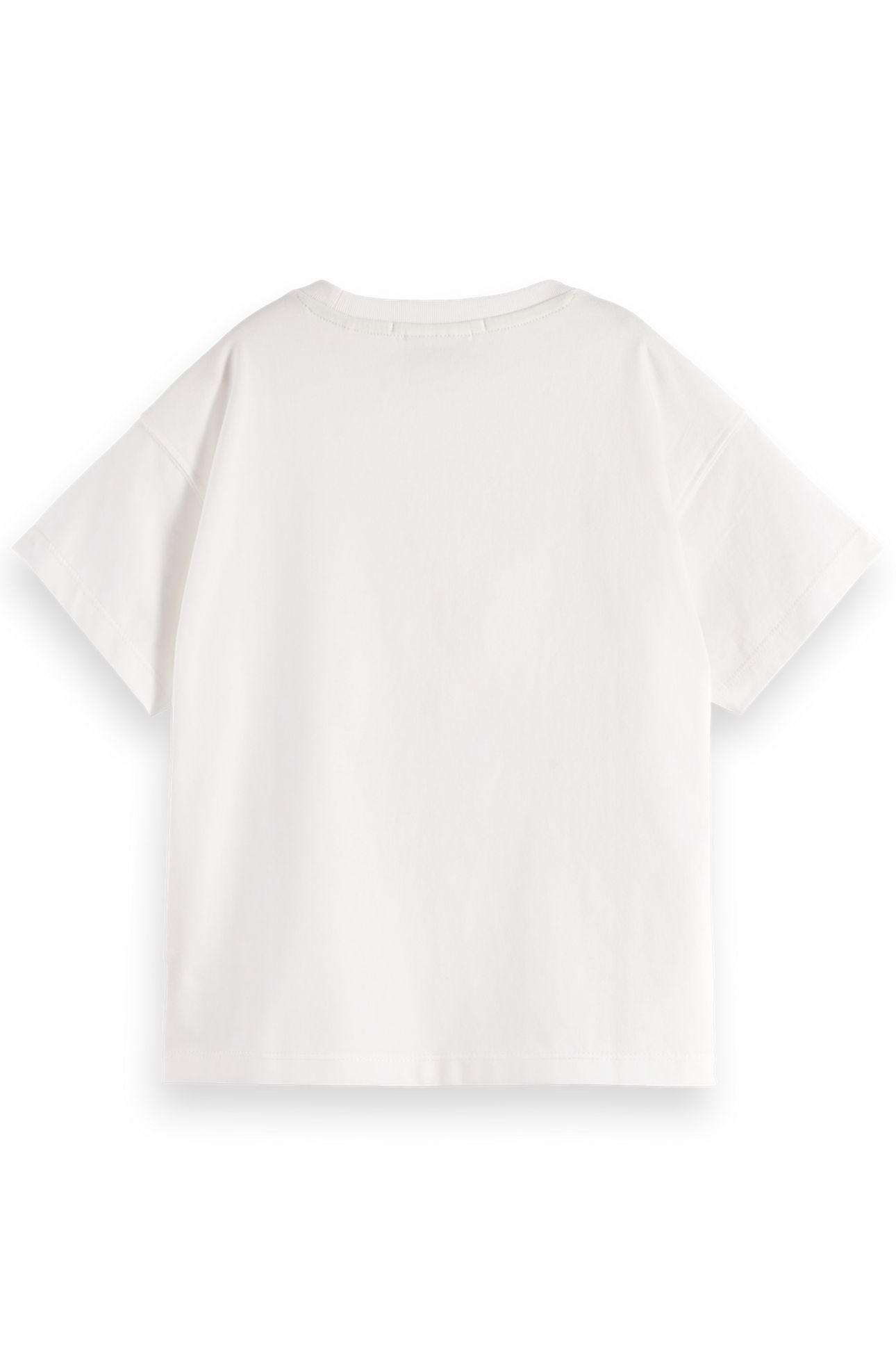 GIRL LOOSE-FIT CROPPED ARTWORK T-SHIRT BRIGHT WHITE 2