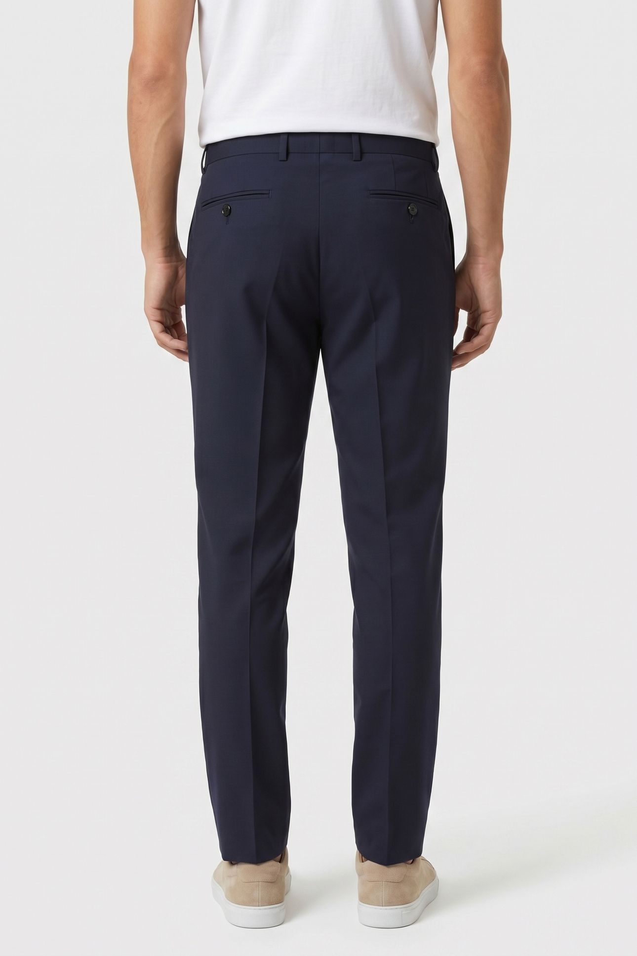 SLIM FIT PANTS NAVY 3