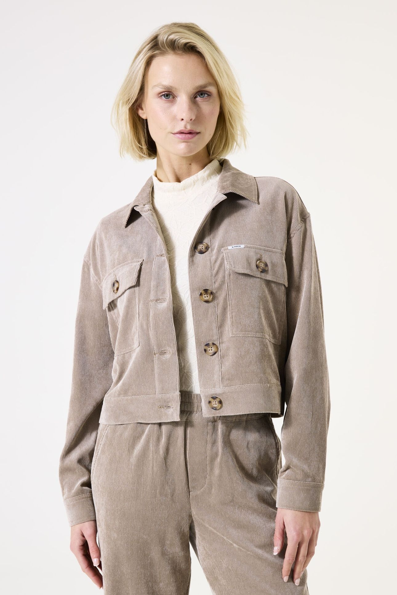 LADIES JACKET TAUPE 1