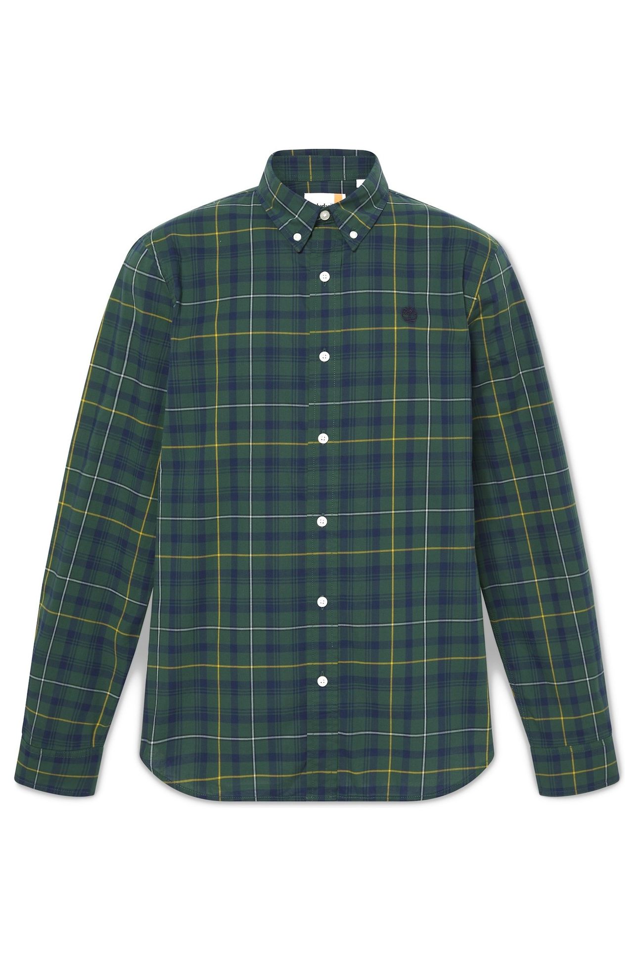 STRETCH POPLIN CHECK SHIRT GREEN GABLES 4