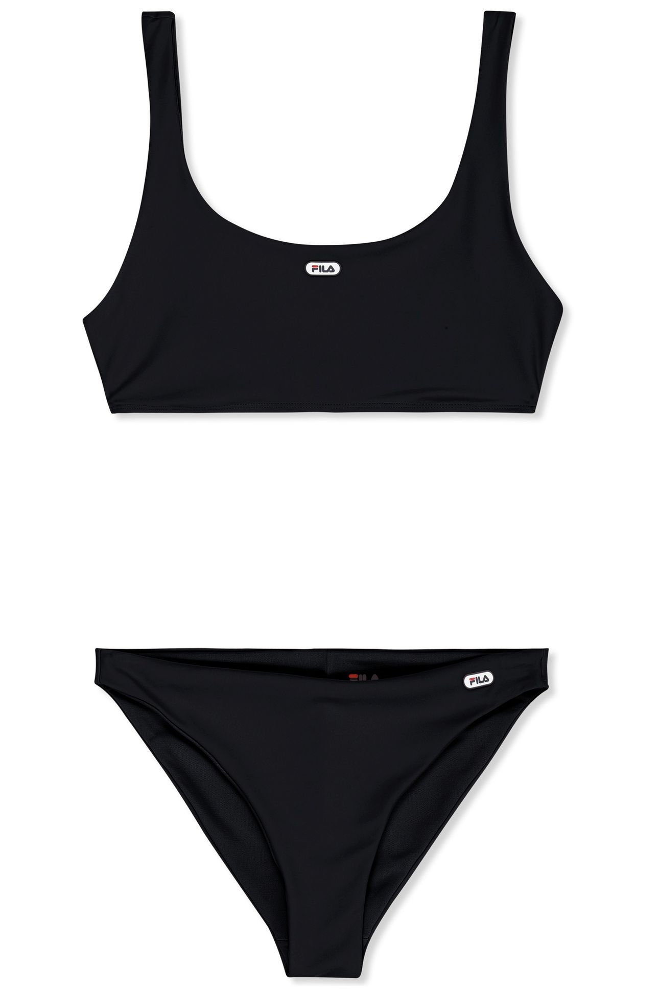 ISOLA LOGO SCOOP NECK BIKINI BLACK 4