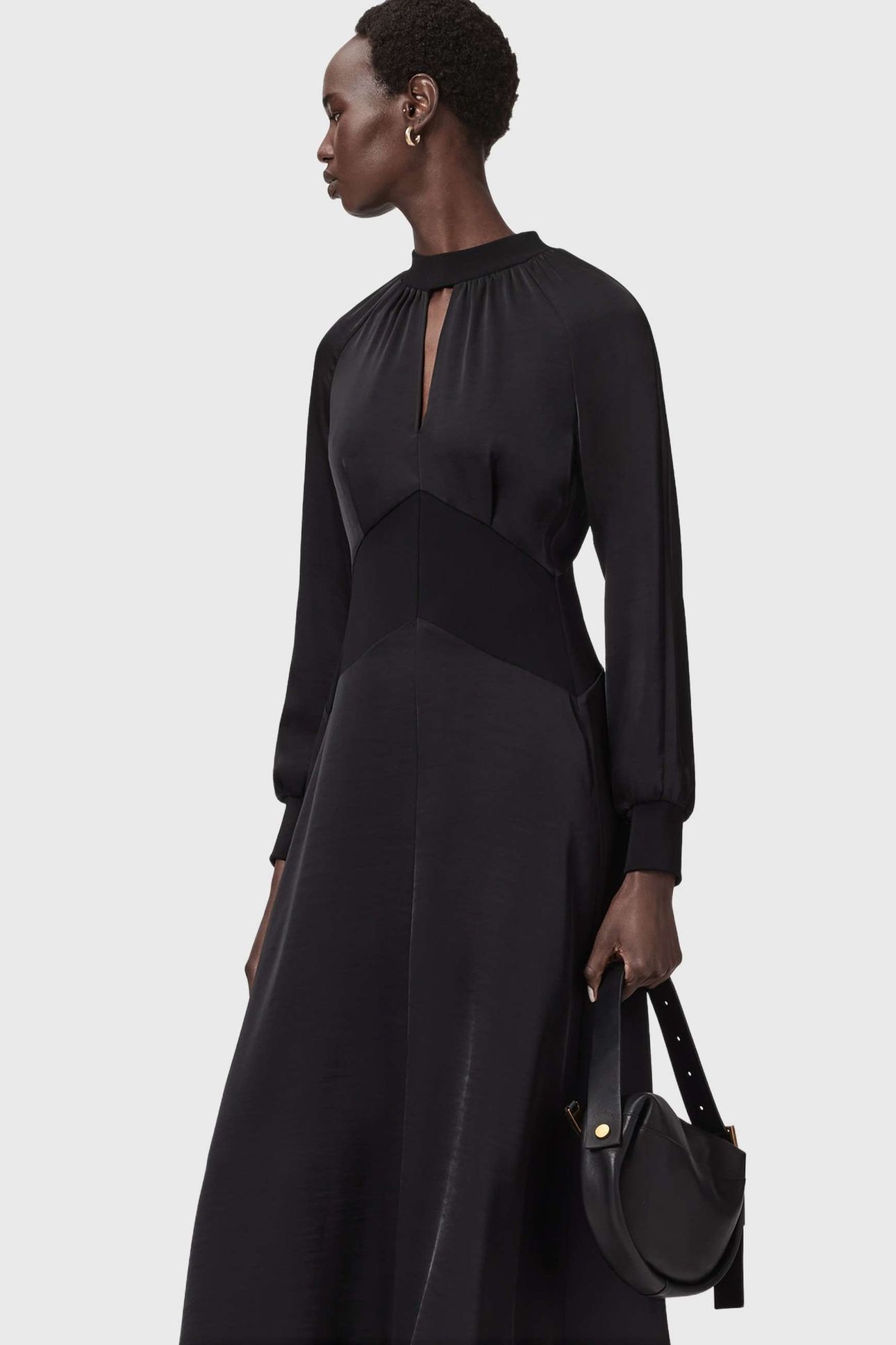 ROYA LS DRESS BLACK 2