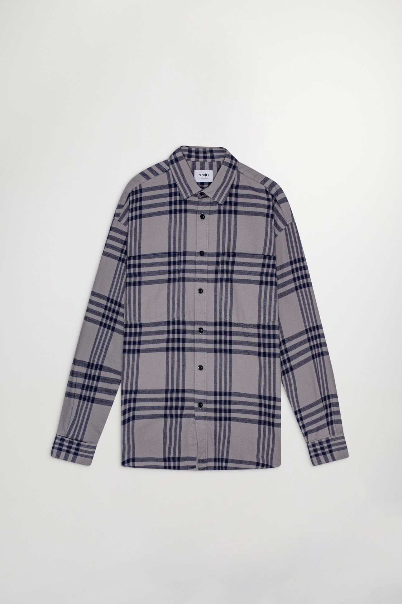 DEON WESTERN 5219 - LONG FIT SHIRT - GREY CHECK 3