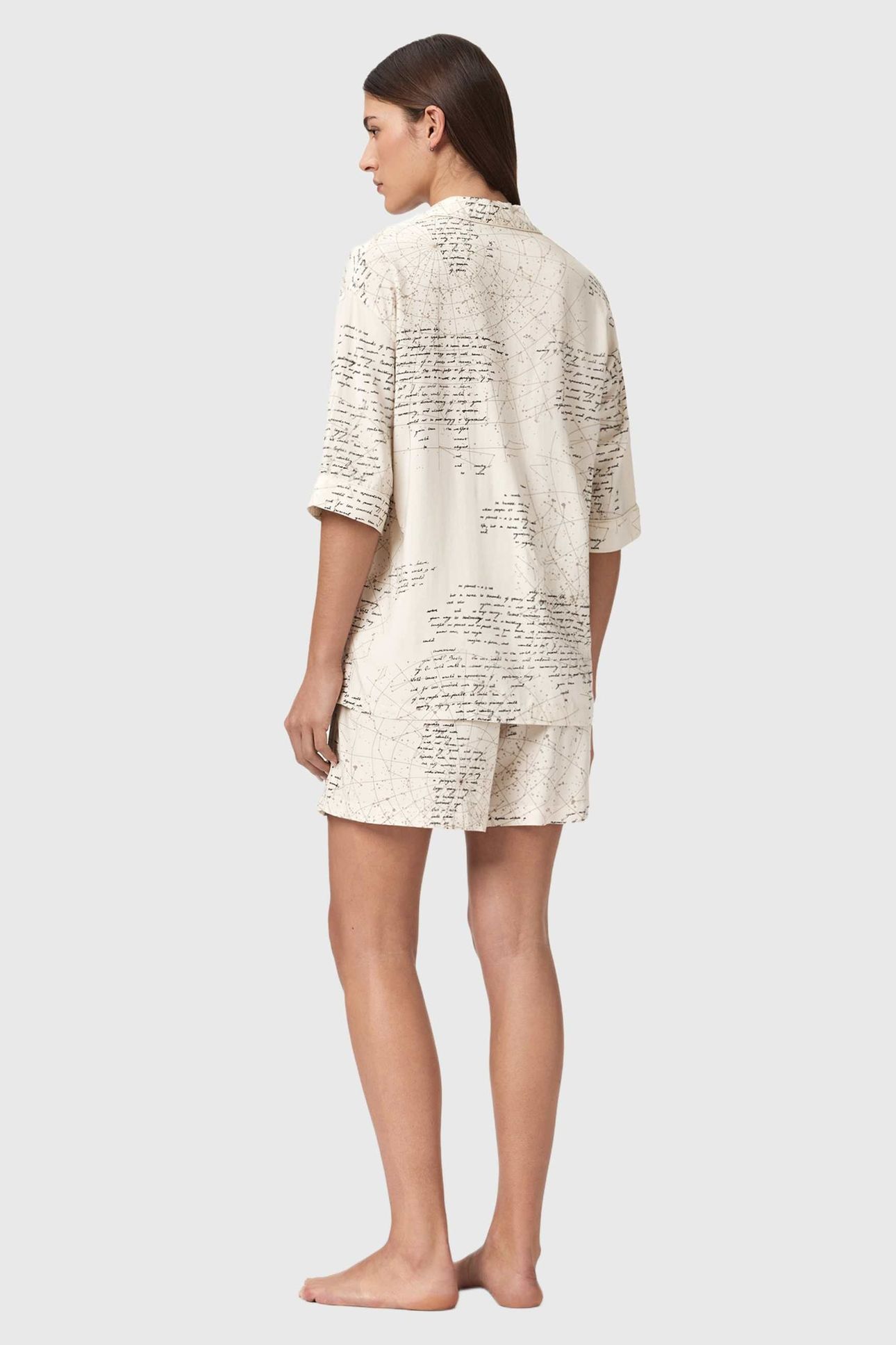 CLEM PJ SET SCRIPT OFF WHITE 6