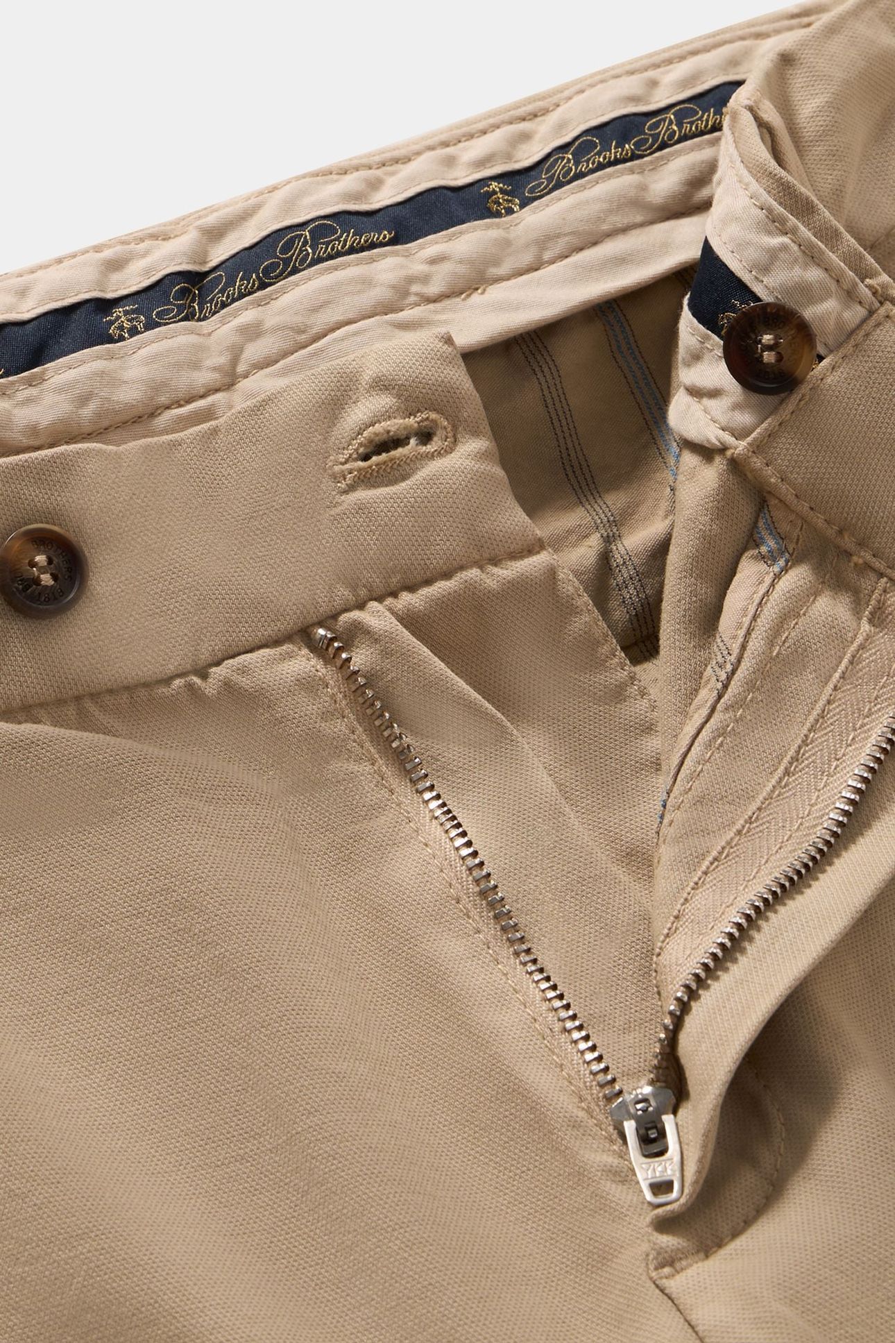 SLIM FIT WOVEN STRETCH COTTON CHINOS BEIGE 6