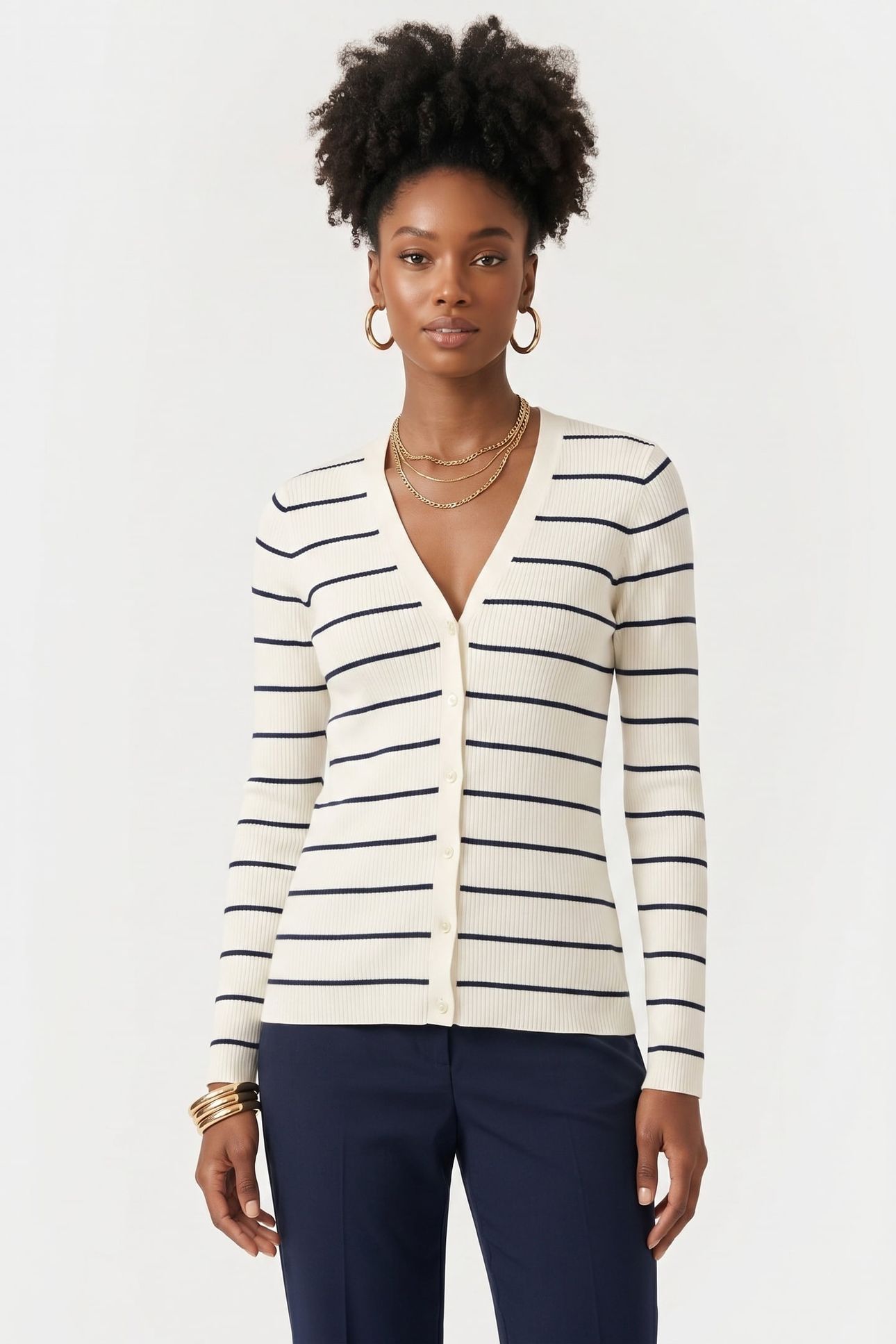 SILK BLEND CARDIGAN WHITE 1
