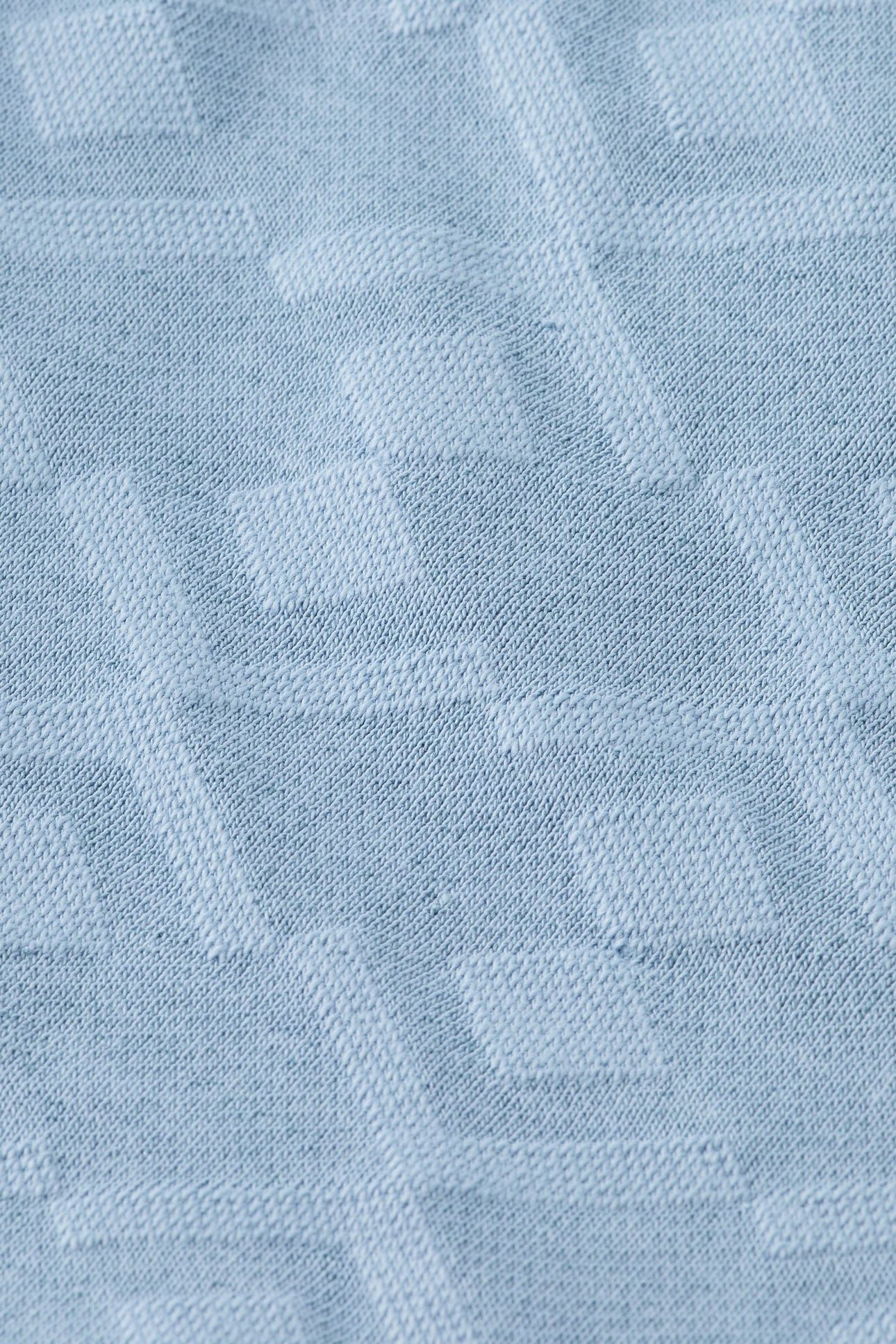 JACQUARD TERRY SWEATSHORTS FADED DENIM 7