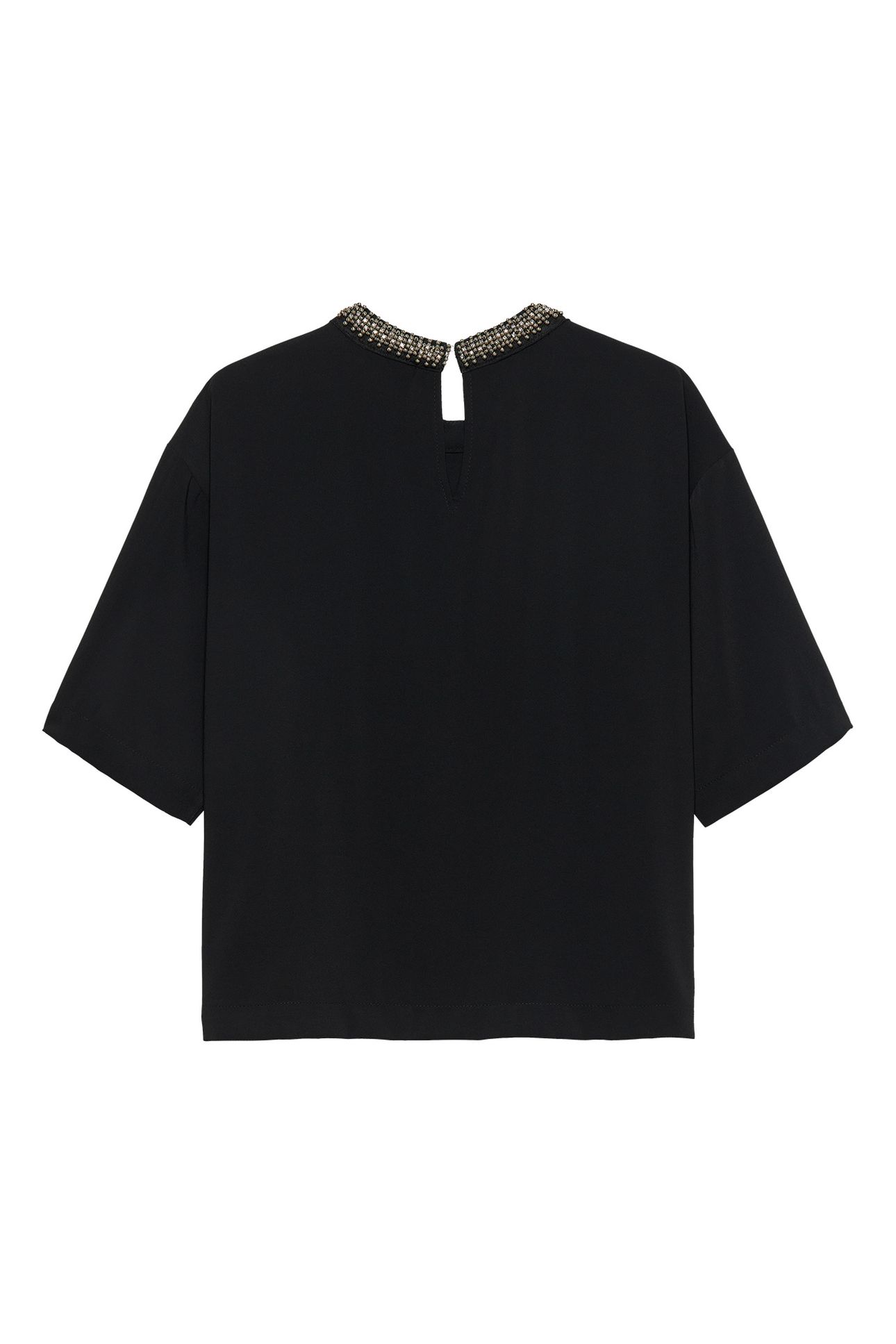 TOP WITH STRASS DETAIL BLACK 5