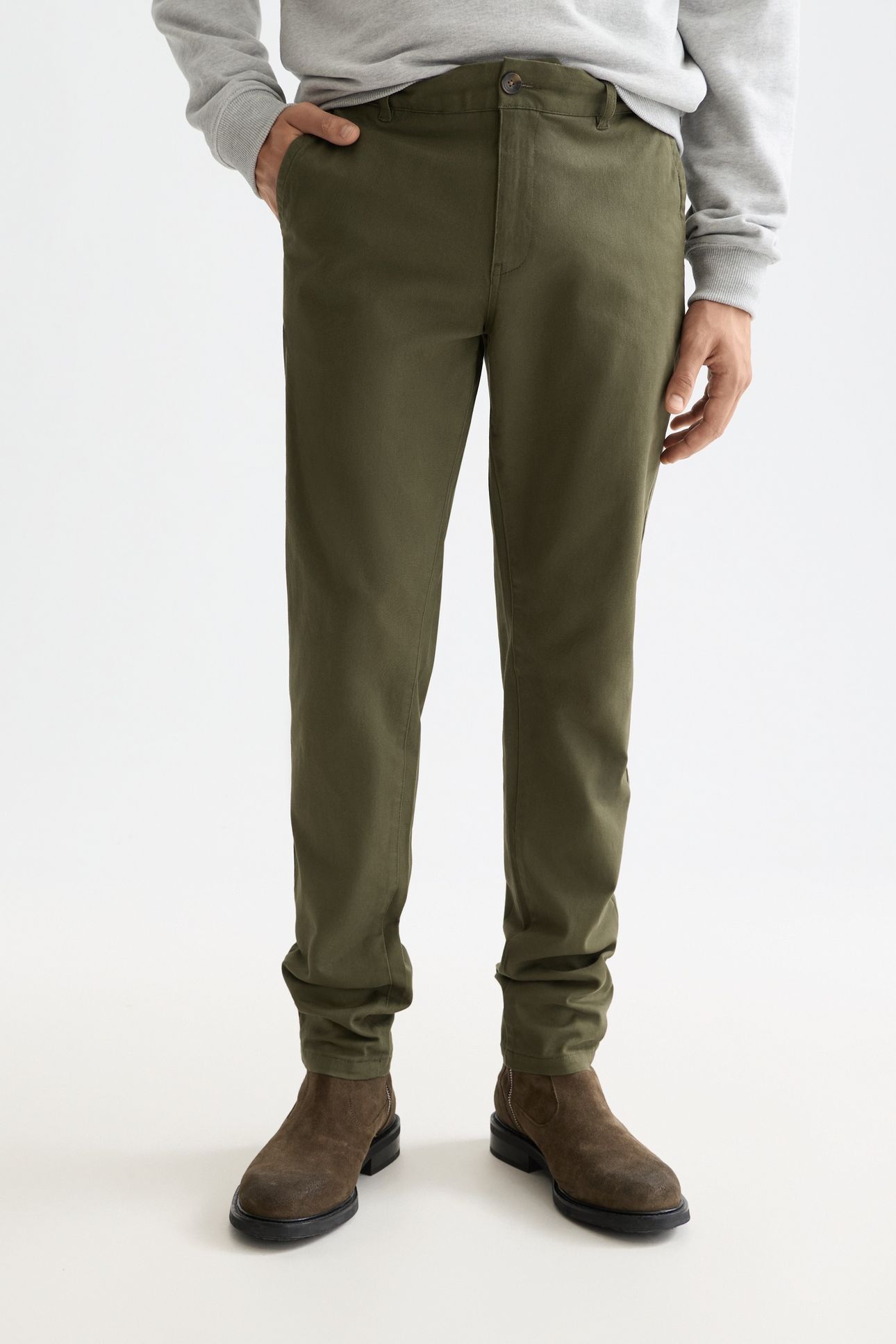 NOS MOTT COTTON-BLEND TWILL CHINO KHAKI 2