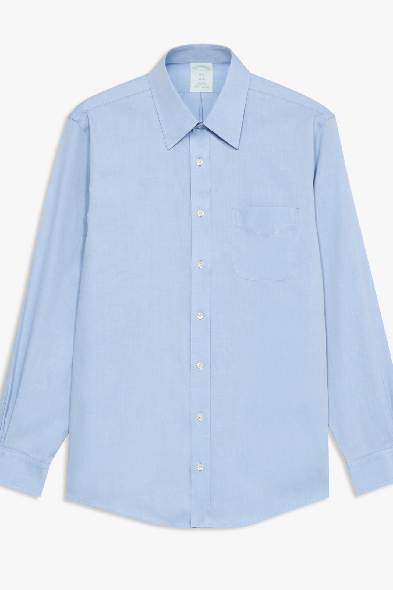 NON-IRON SOLID SHIRT LIGHT BLUE 1