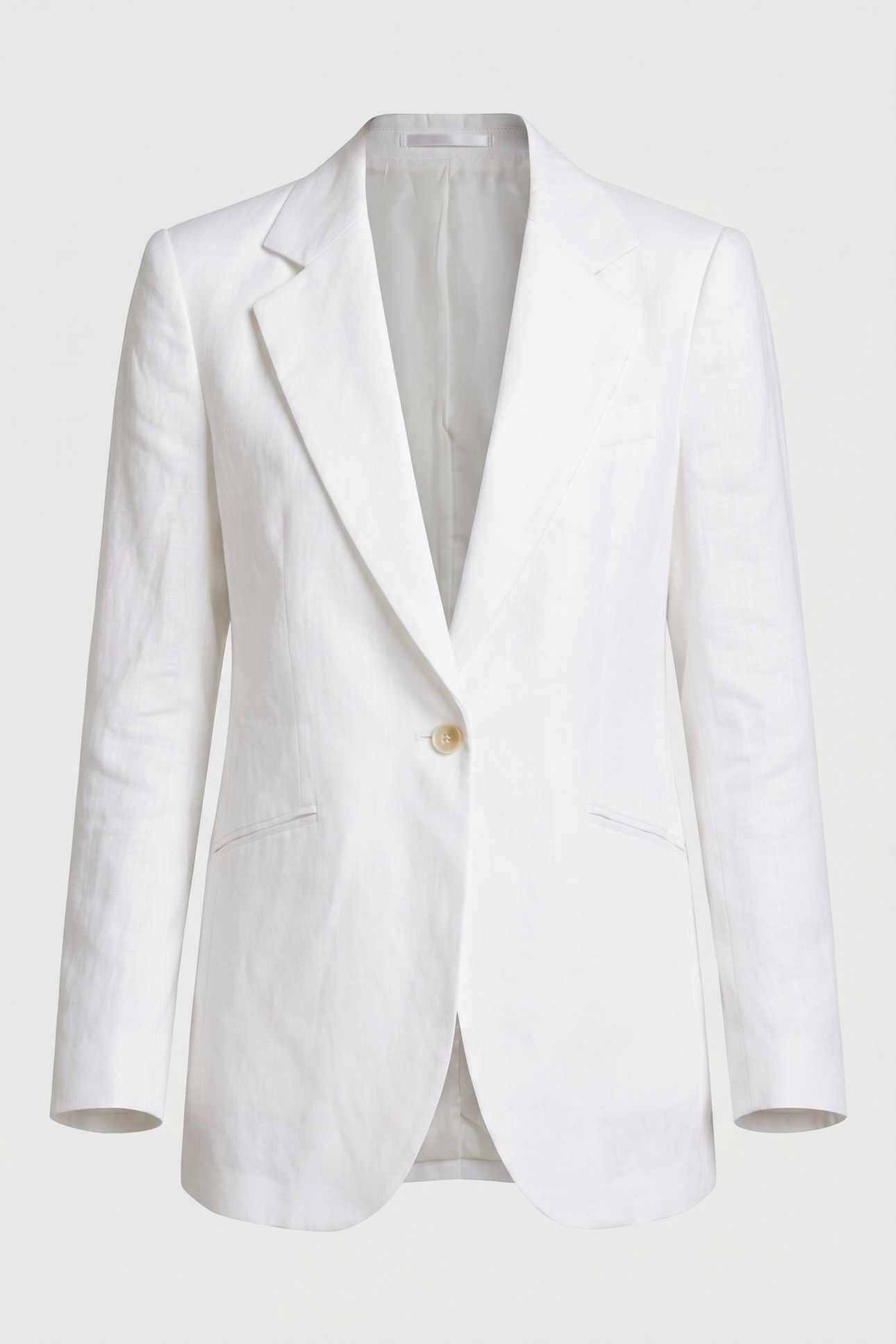 IRISH LINEN SINGLE-BREASTED BLAZER WHITE 4