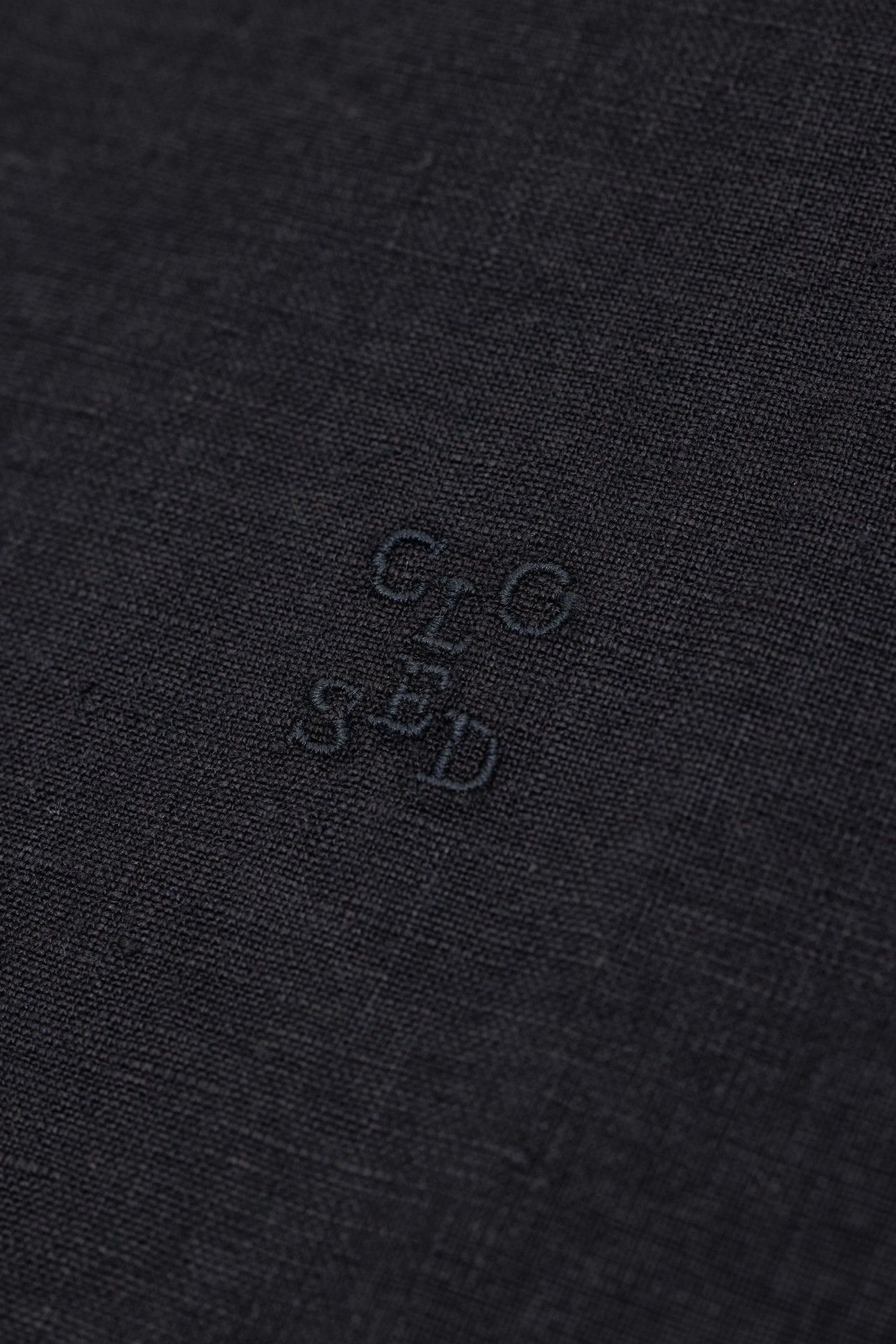 COLLARLESS SHIRT BLACK 10