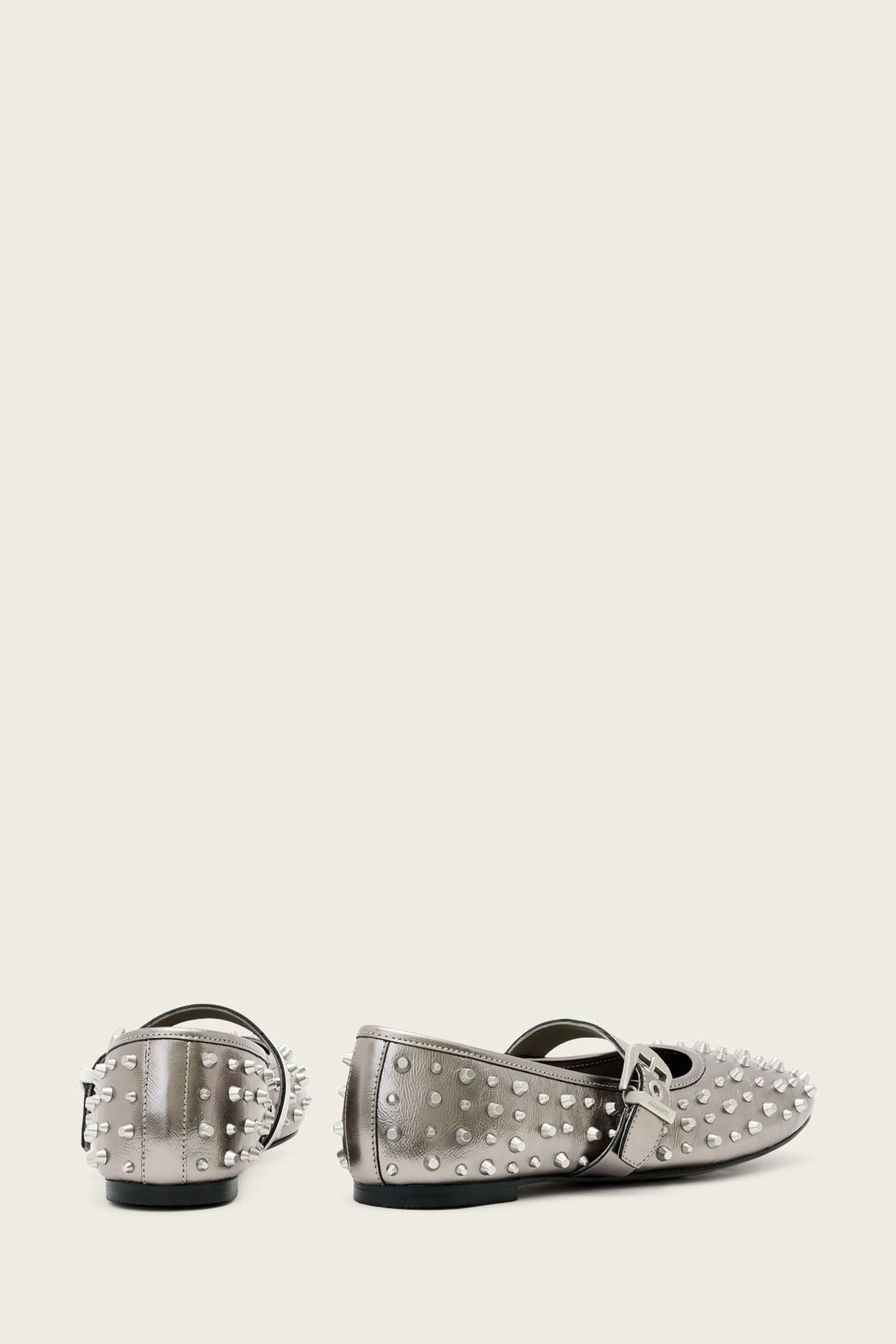 HOLLY STUD SHOE MET GUNMETAL GREY 2