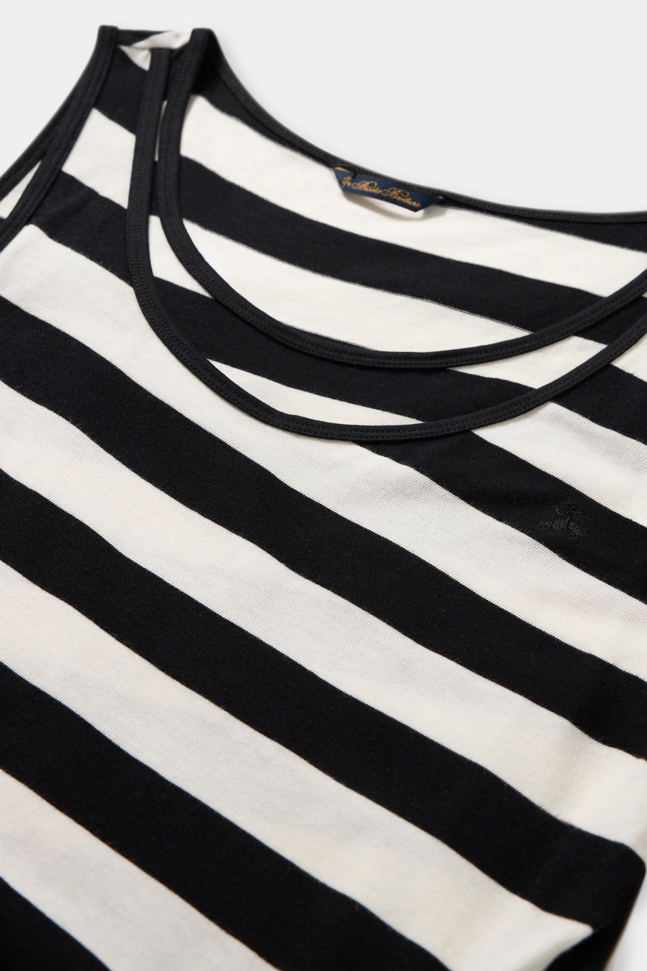 SLIM FIT STRIPED COTTON JERSEY TANK TOP WITH LOGO EMBROIDERY 4