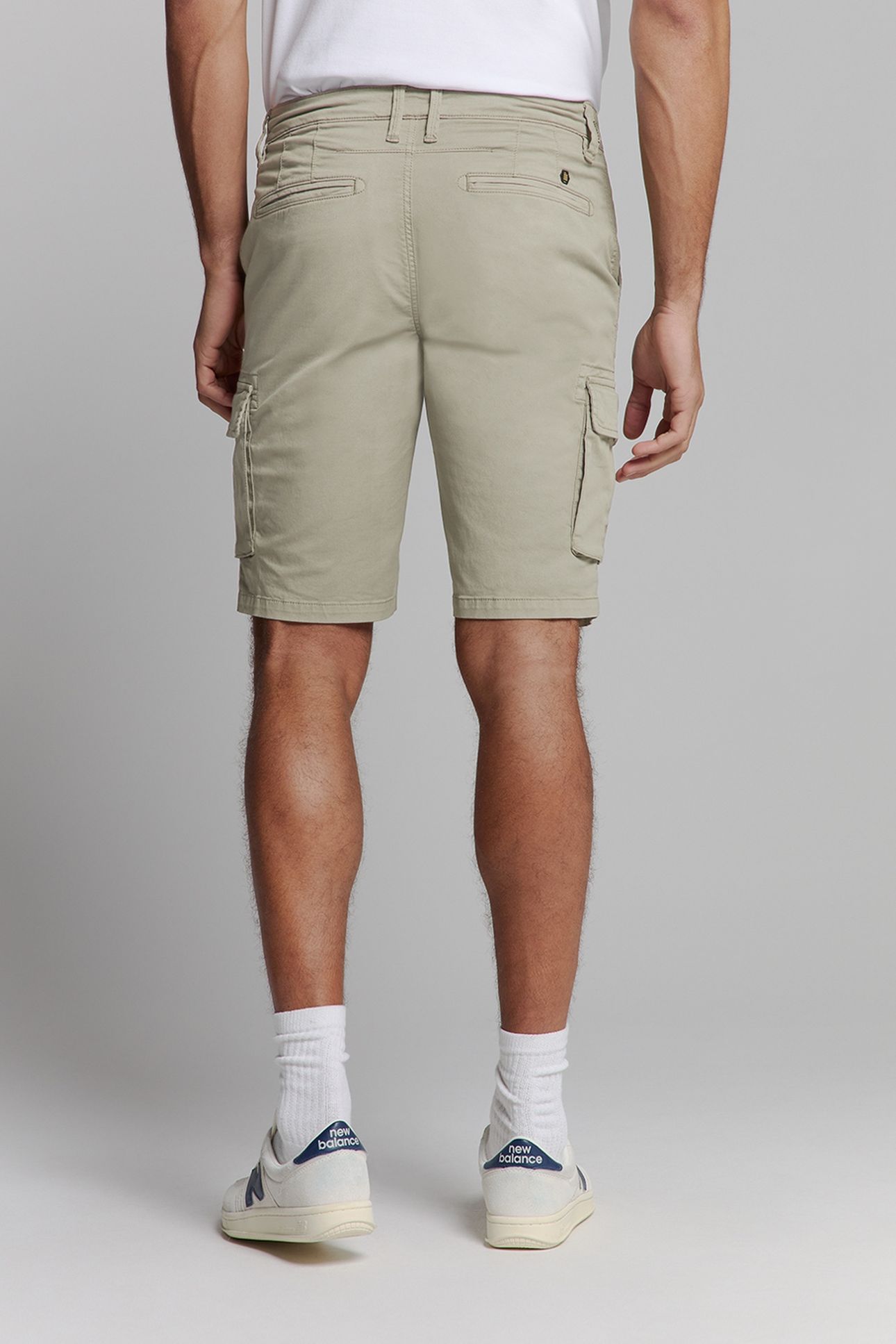SHORT CARGO GARMENT DYED + STONE WASHED STRETCH LIGHT ARMY 3