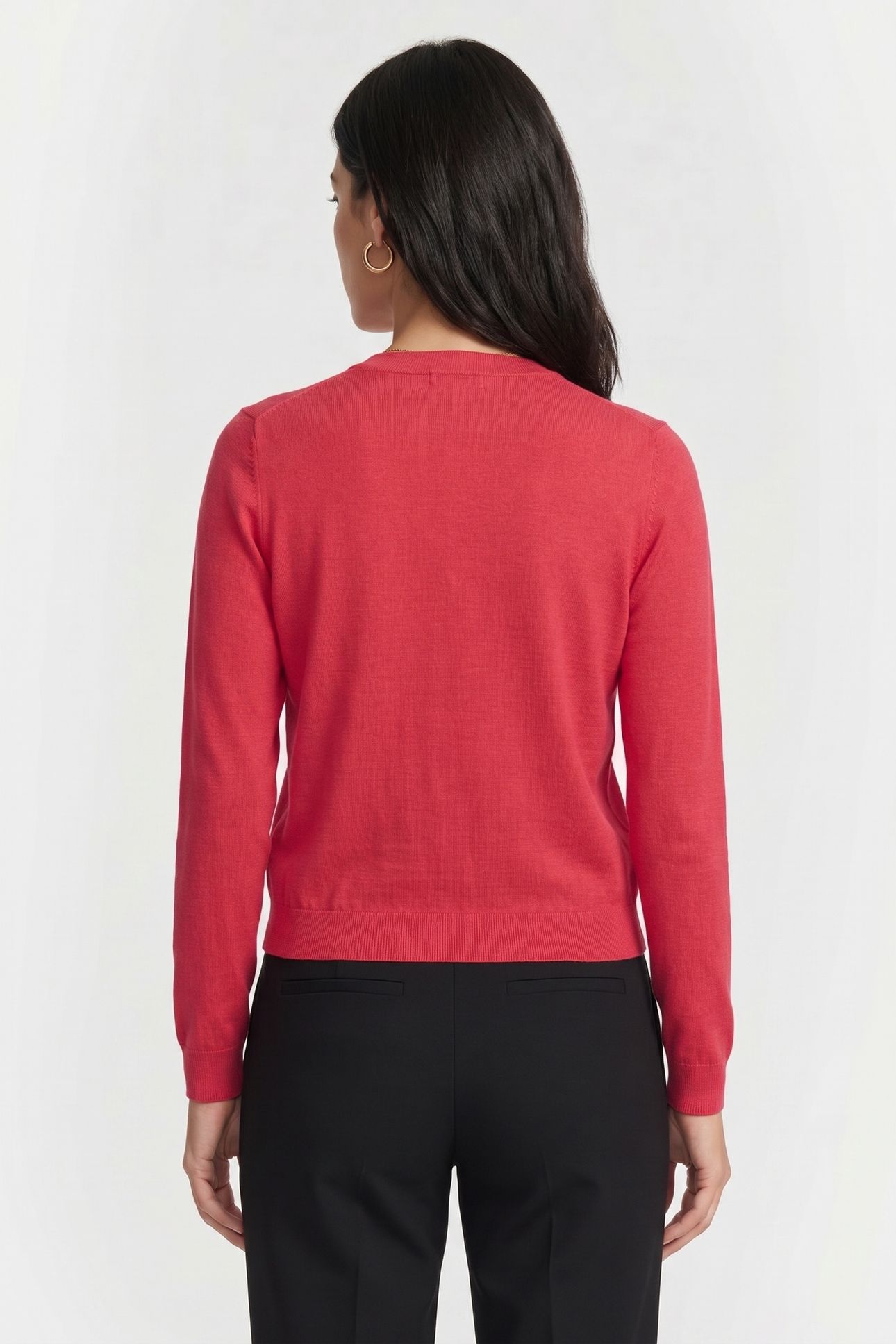 SILK BLEND CARDIGAN RED 2