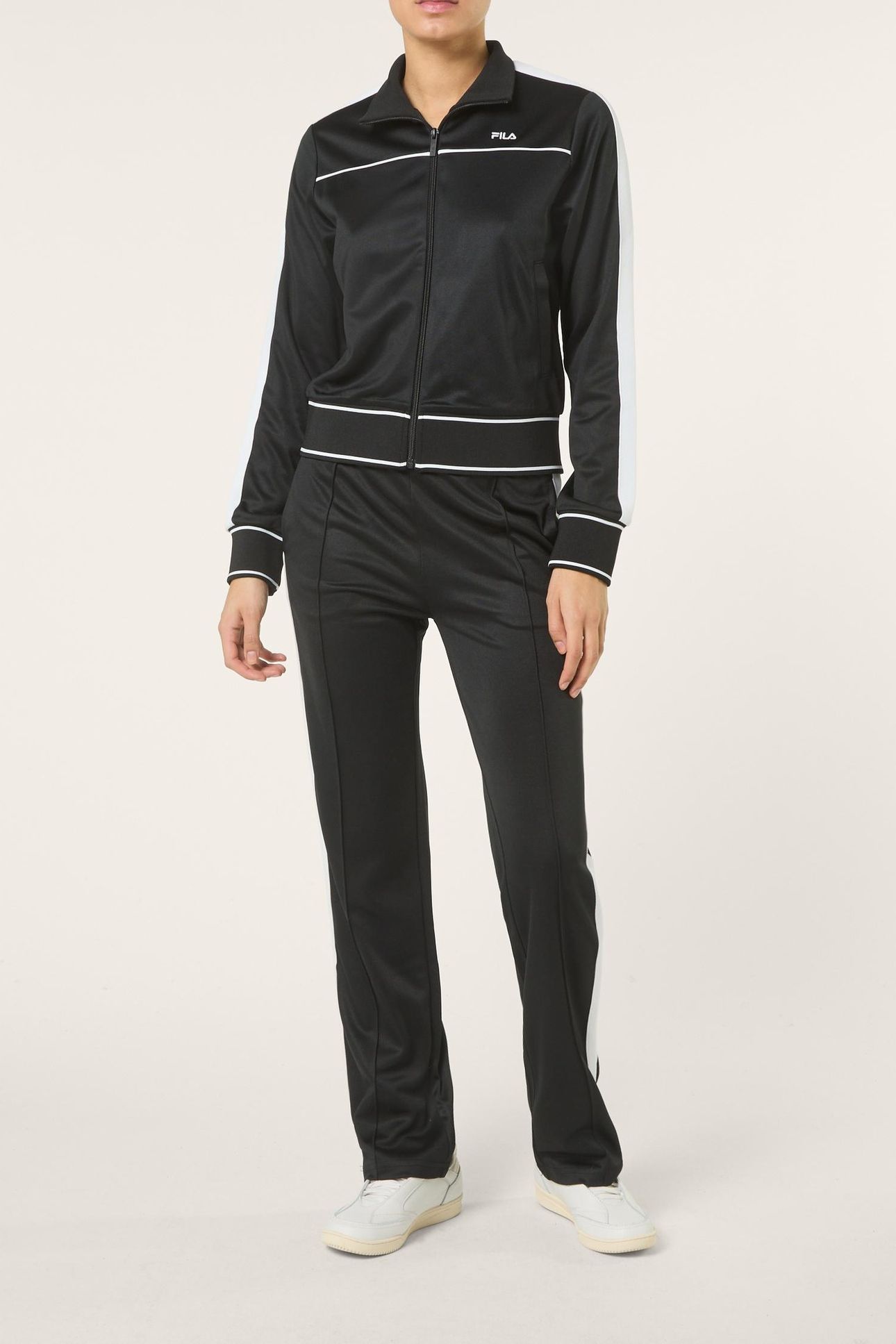 MICHI REGULAR CROPPED TAPED TRACK JACKET BLACK 2
