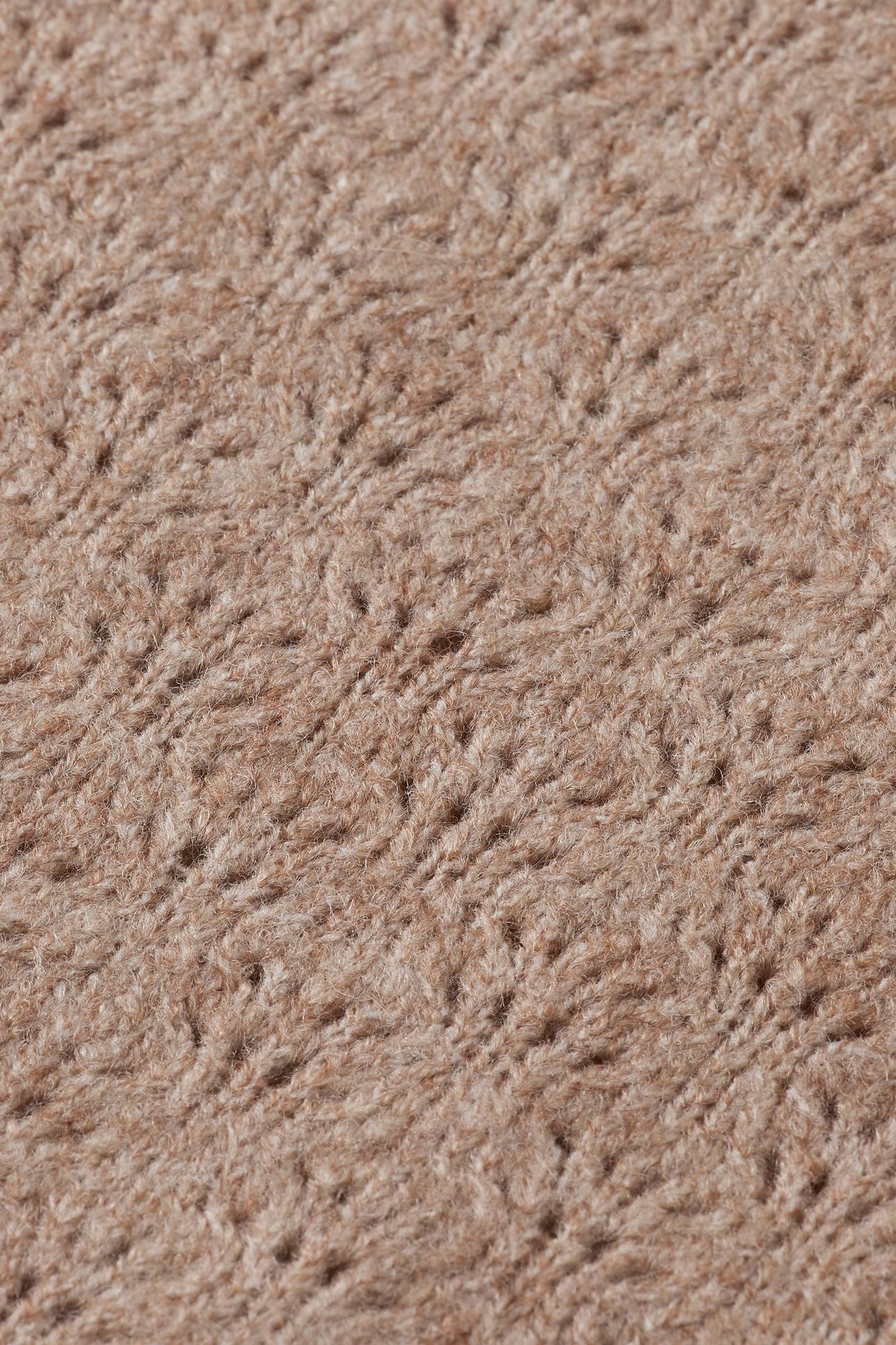 GIRL LIGHTWEIGHT AJOUR-KNITTED PULLOVER EGGNOG MELANGE 3