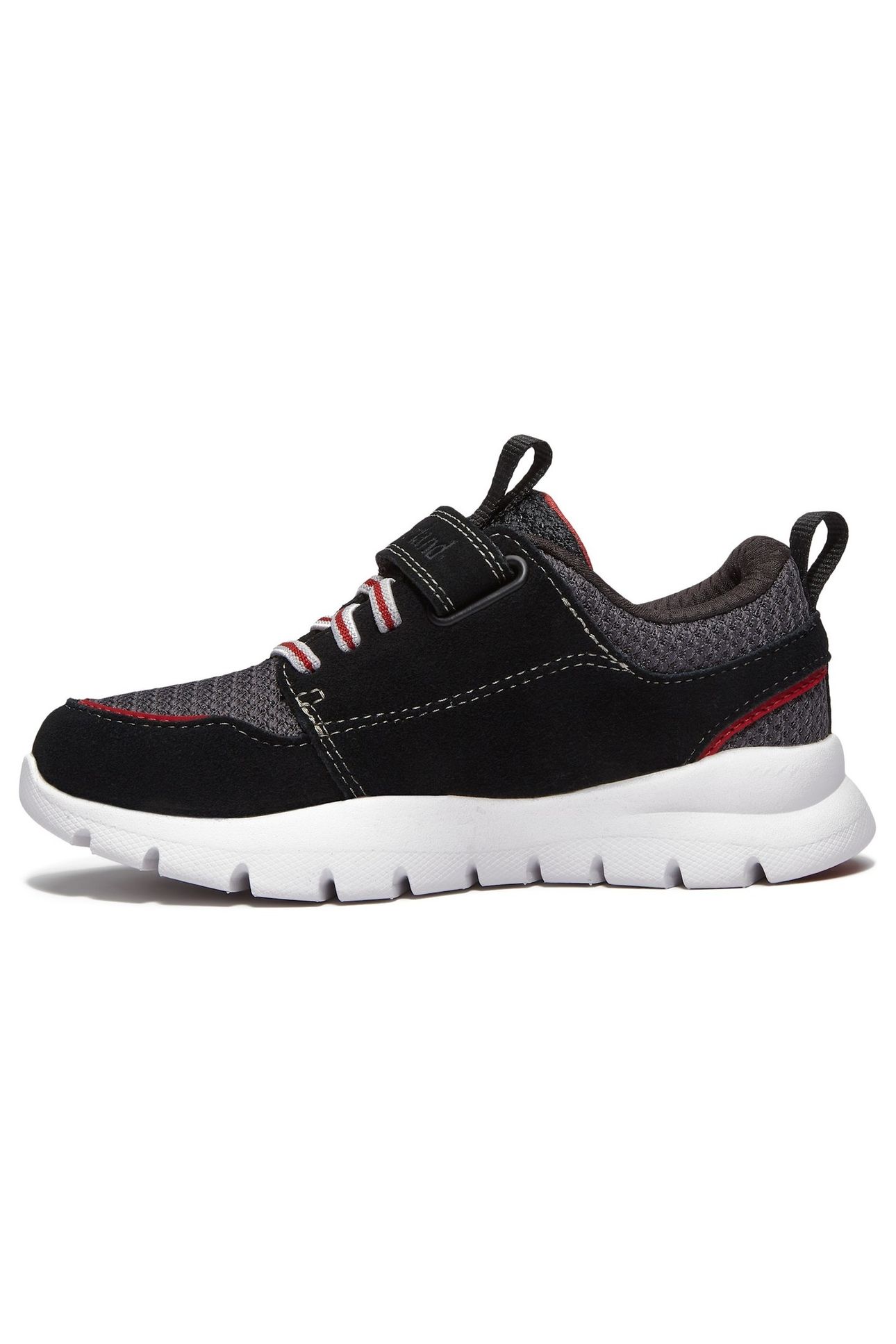 BOROUGHS PROJECT LOW HOOK & LOOP SNEAKER BLACK SUEDE 9