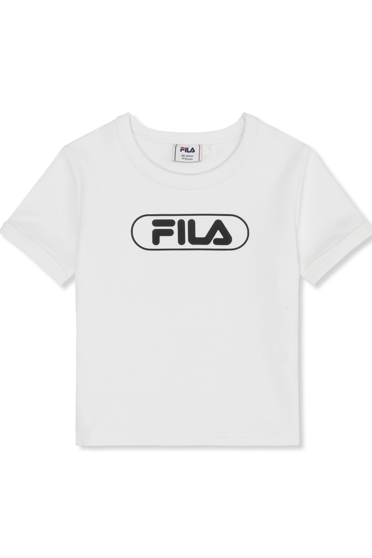 CERANOVA SLIM CROPPED LOGO T-SHIRT BRIGHT WHITE 1