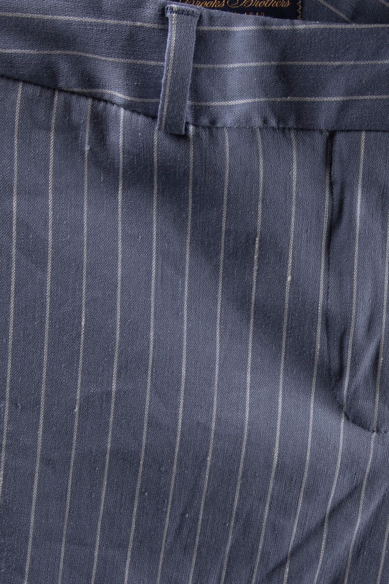 PINSTRIPE LINEN BLEND TROUSERS LIGHT BLUE 6