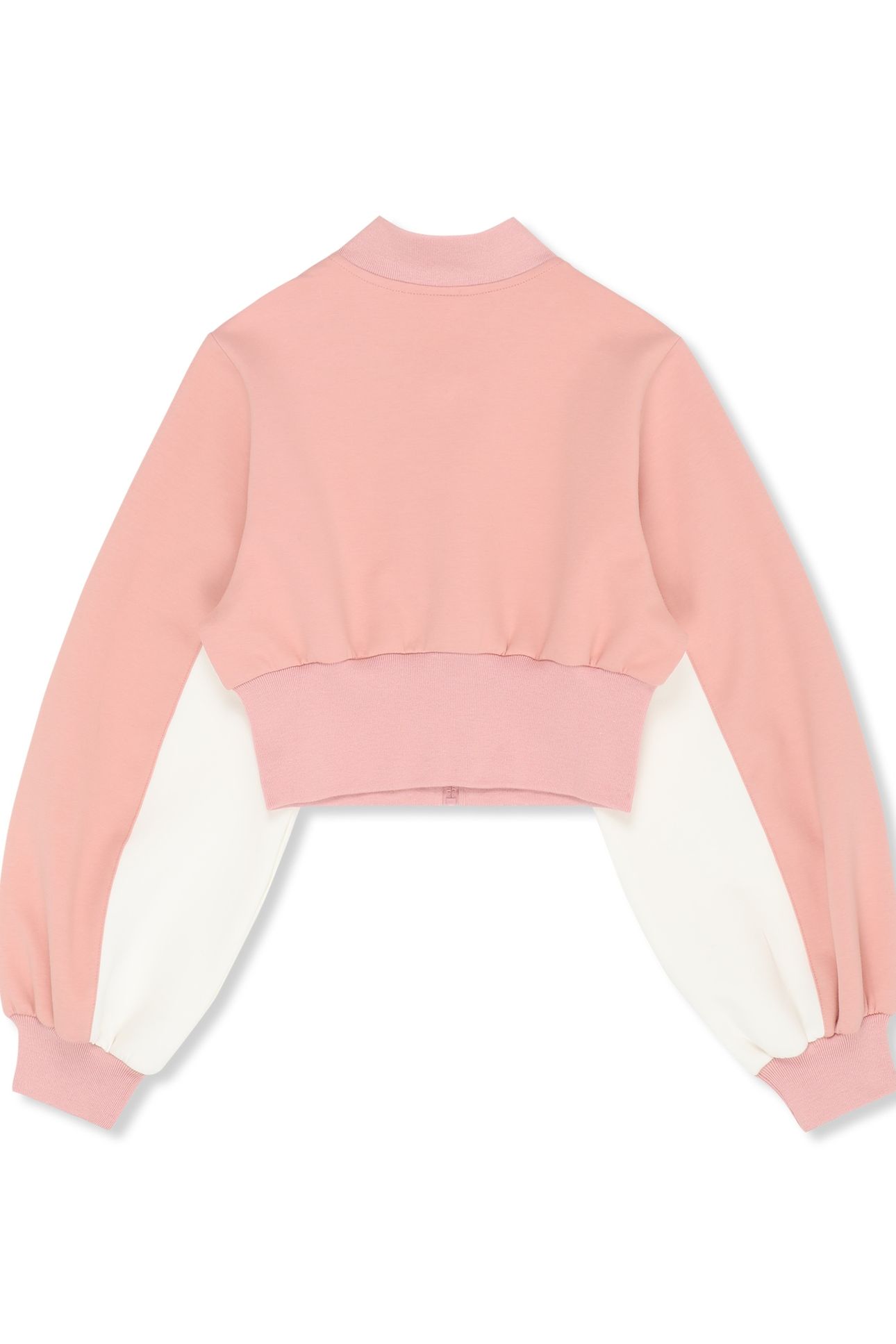 LECORE HIGH RIB SCUBA TRACK JACKET MELLOW ROSE-EGRET 2
