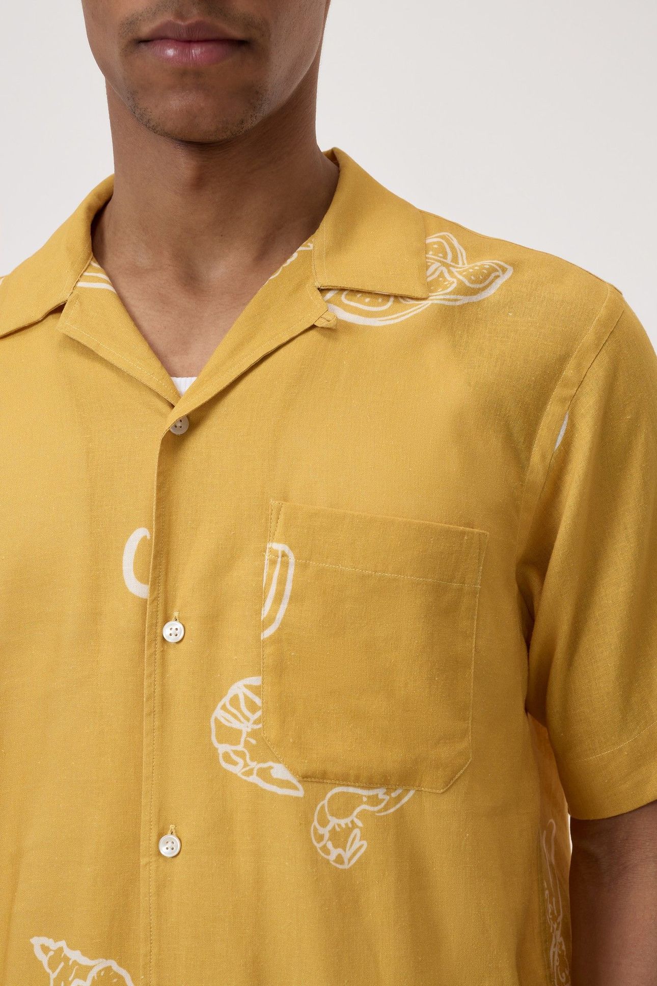 SHORT SLEEVED SHIRT MANGO YELLOW 4