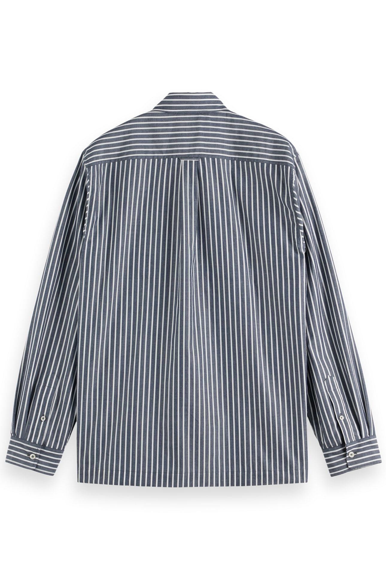 STRIPED RELAXED-FIT POPLIN SHIRT SKY CAPTAIN STRIPES 5