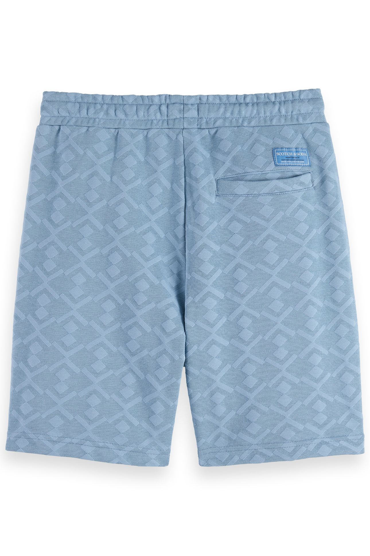 JACQUARD TERRY SWEATSHORTS FADED DENIM 5