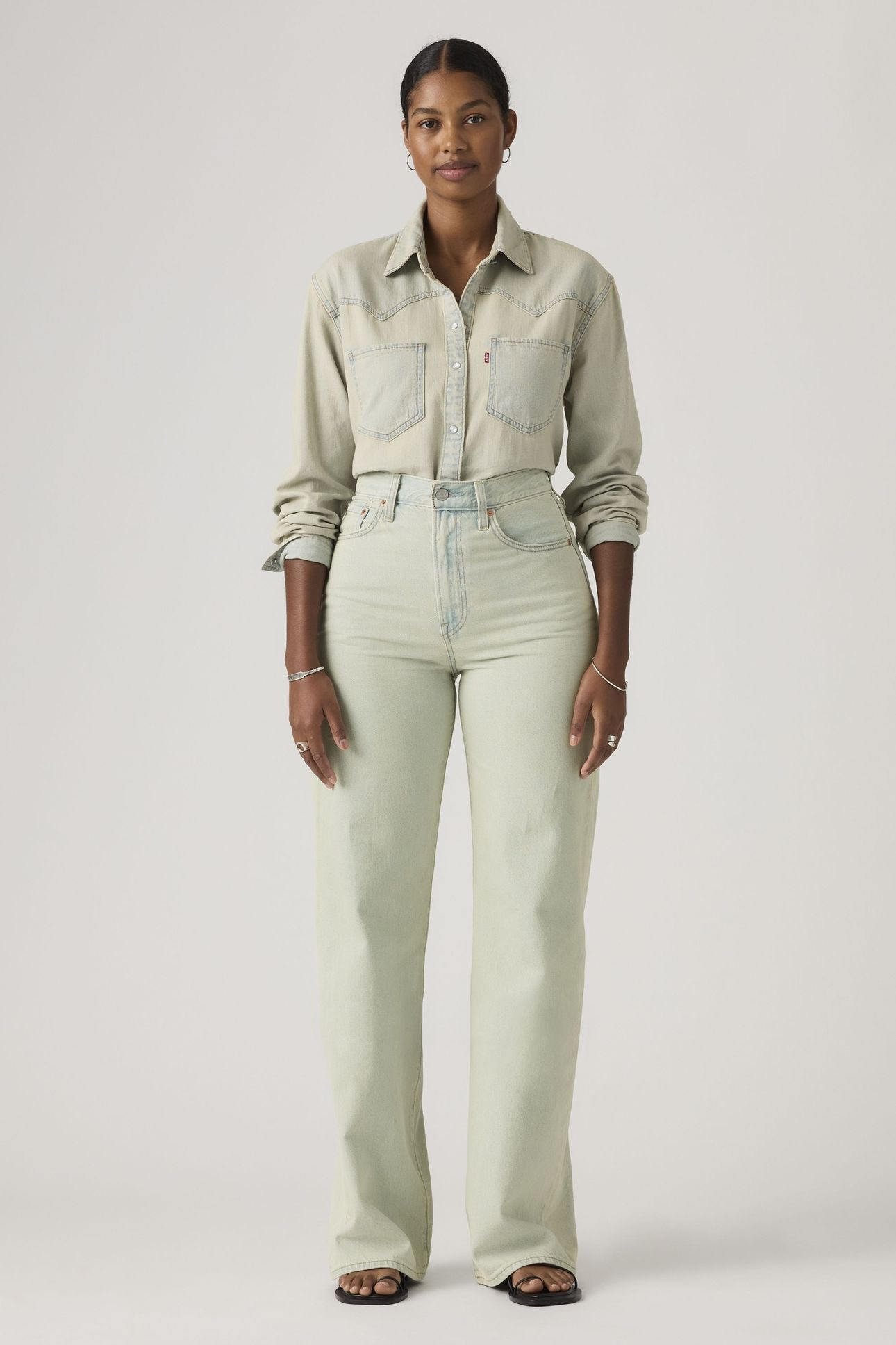 RIBCAGE WIDE LEG JEANS 1