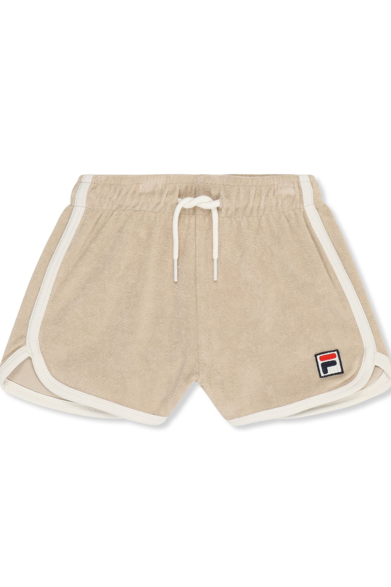 CALCI RELAXED TOWELING SHORTS WHITE PEPPER 1