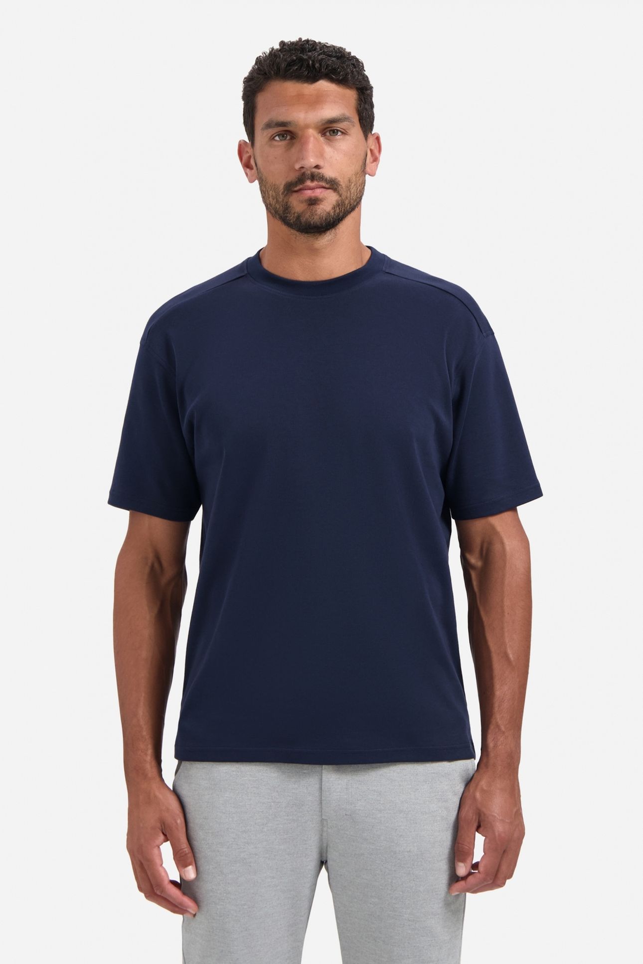 T-SHIRT CREWNECK SOLID HEAVY INTERLOCK NIGHT 2