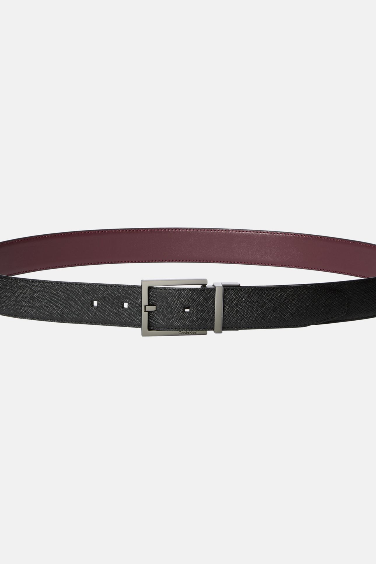SQUARE BUCKLE 32MM BELT BLACK/DECADENT CHOCOLATE 4