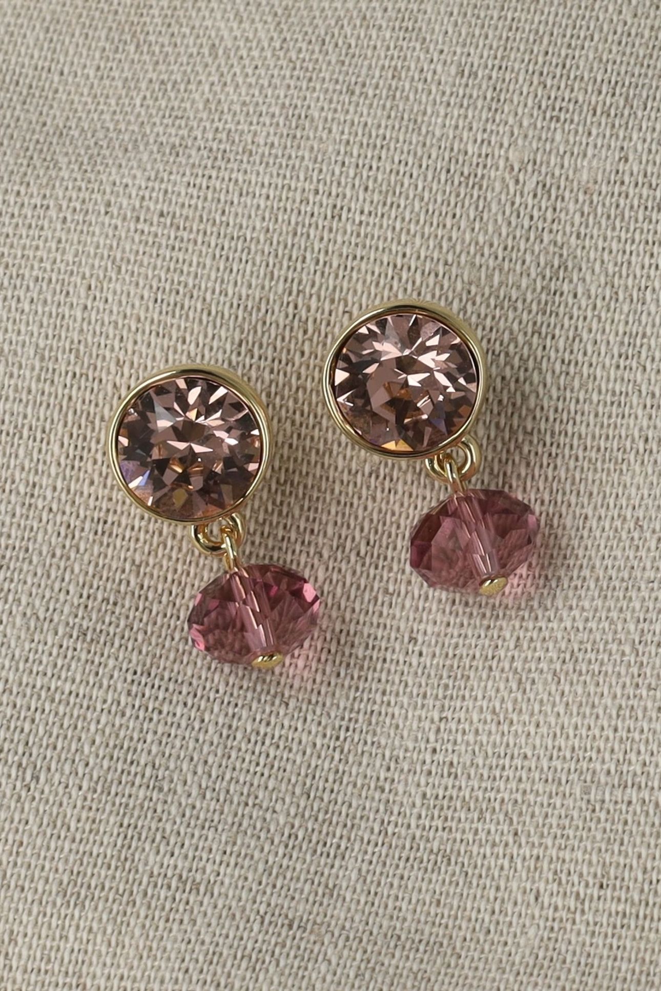 CLASSIC BLUSH ROSE EARRINGS PINK 5