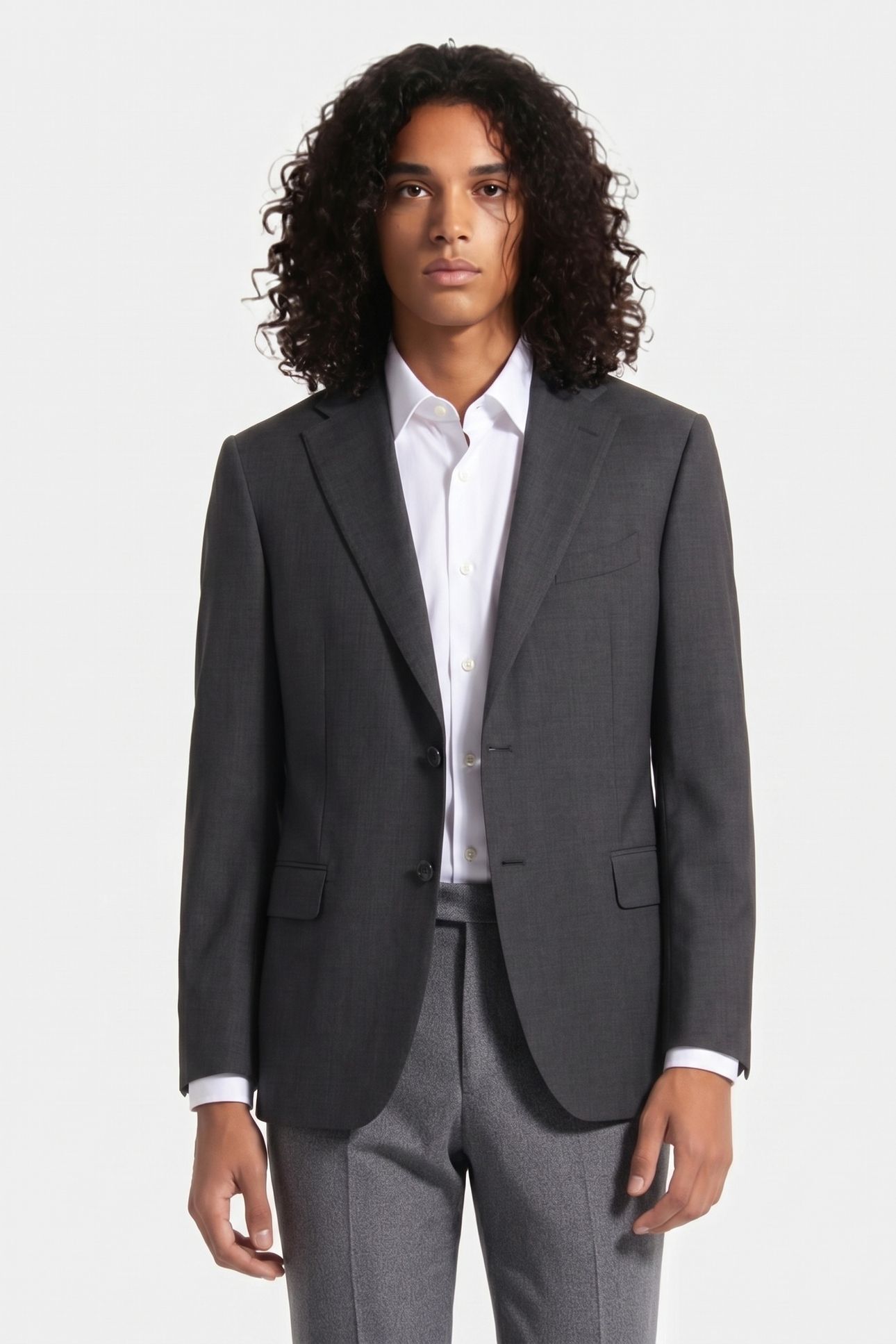 WOOL JACKET MEDIUM GREY 1
