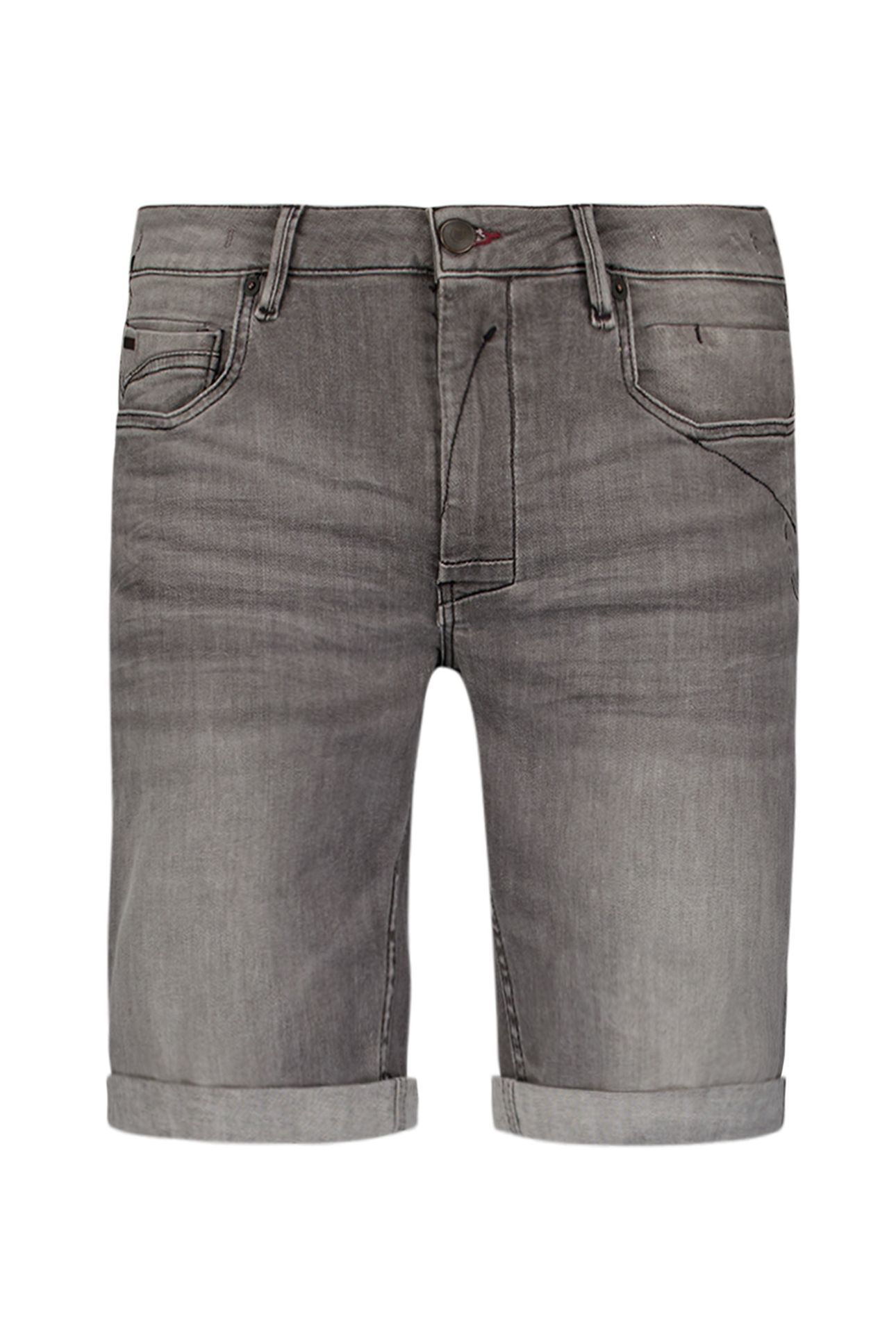 SHORT DENIM STRETCH GREY DENIM 4