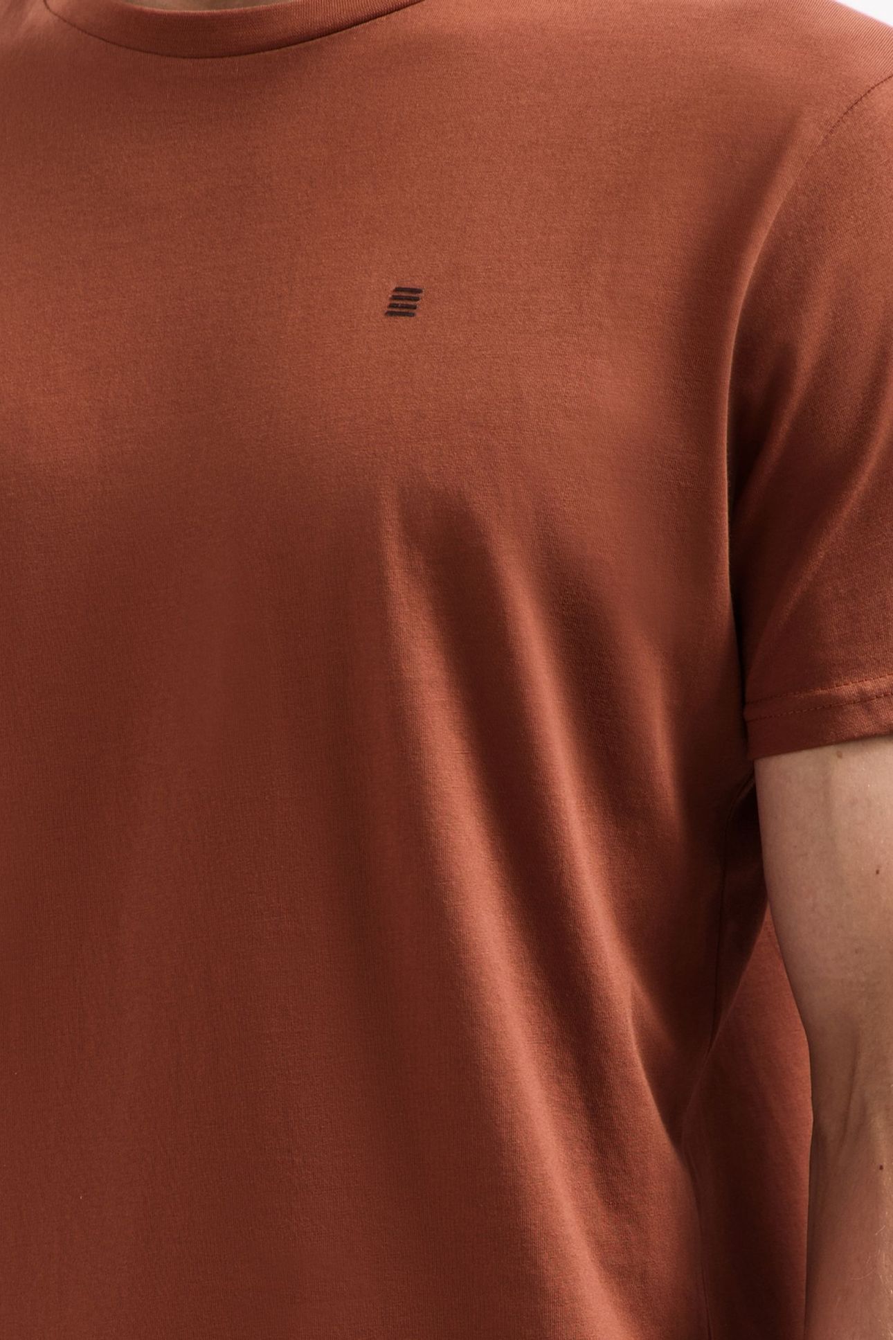 T-SHIRT CREWNECK SOLID BASIC TERRA 7