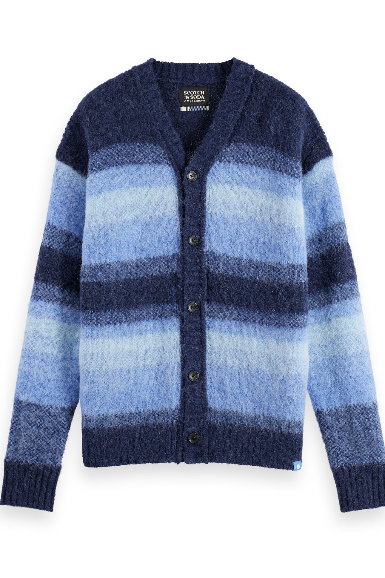 ALPACA WOOL BLEND CARDIGAN PEACOAT MELANGE 5