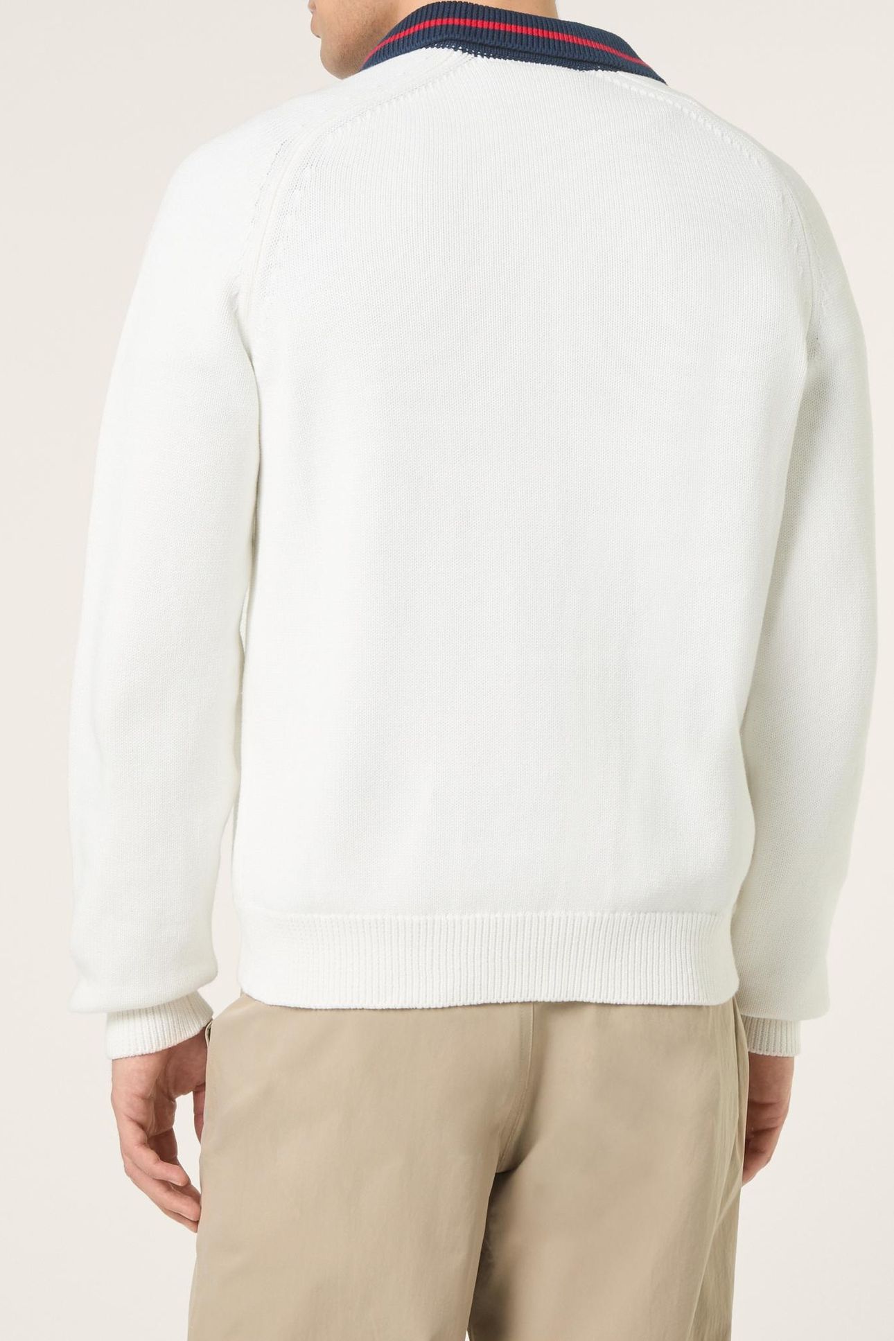 CARRAIA REGULAR ZIP THROUGH KNIT CARDIGAN EGRET 3