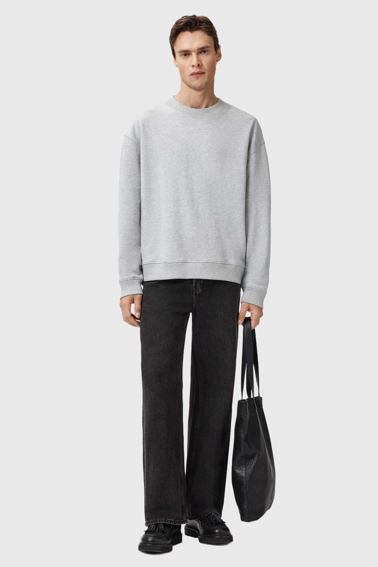MILO CREW LIGHT GREY MARL 1