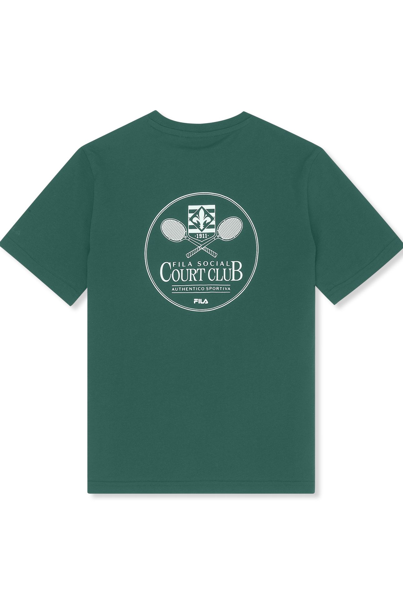 MONTANELLI LOOSE GRAPHIC T-SHIRT POSY GREEN 2