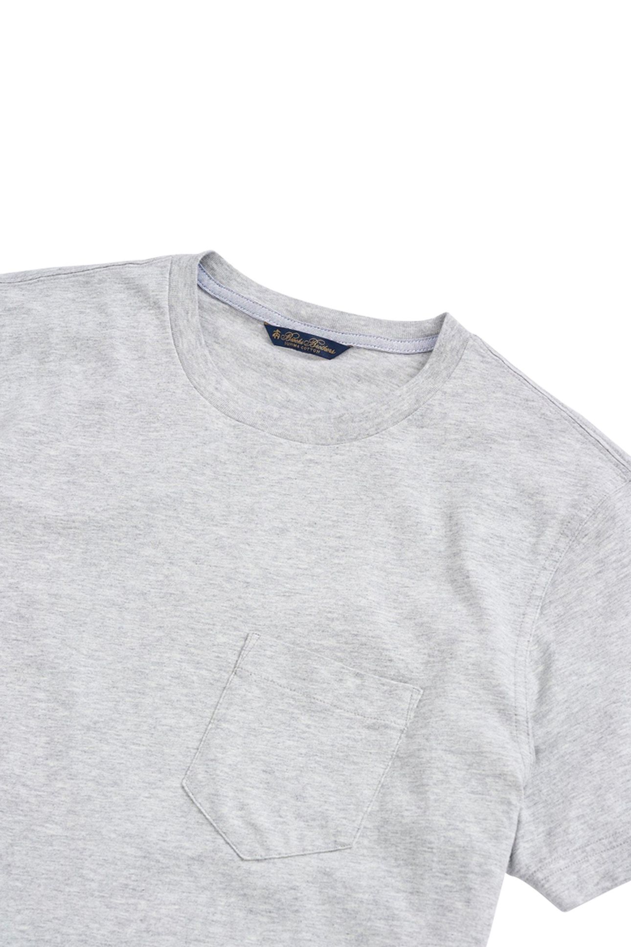 SUPIMA CREWNECK COTTON T-SHIRT GREY 7