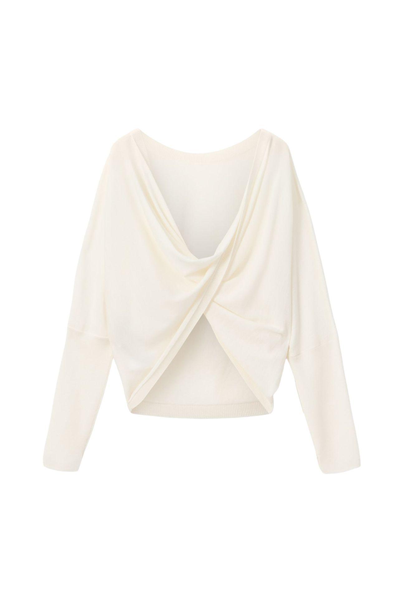 JULIEANA WRAP JUMPER CHALK WHITE 5