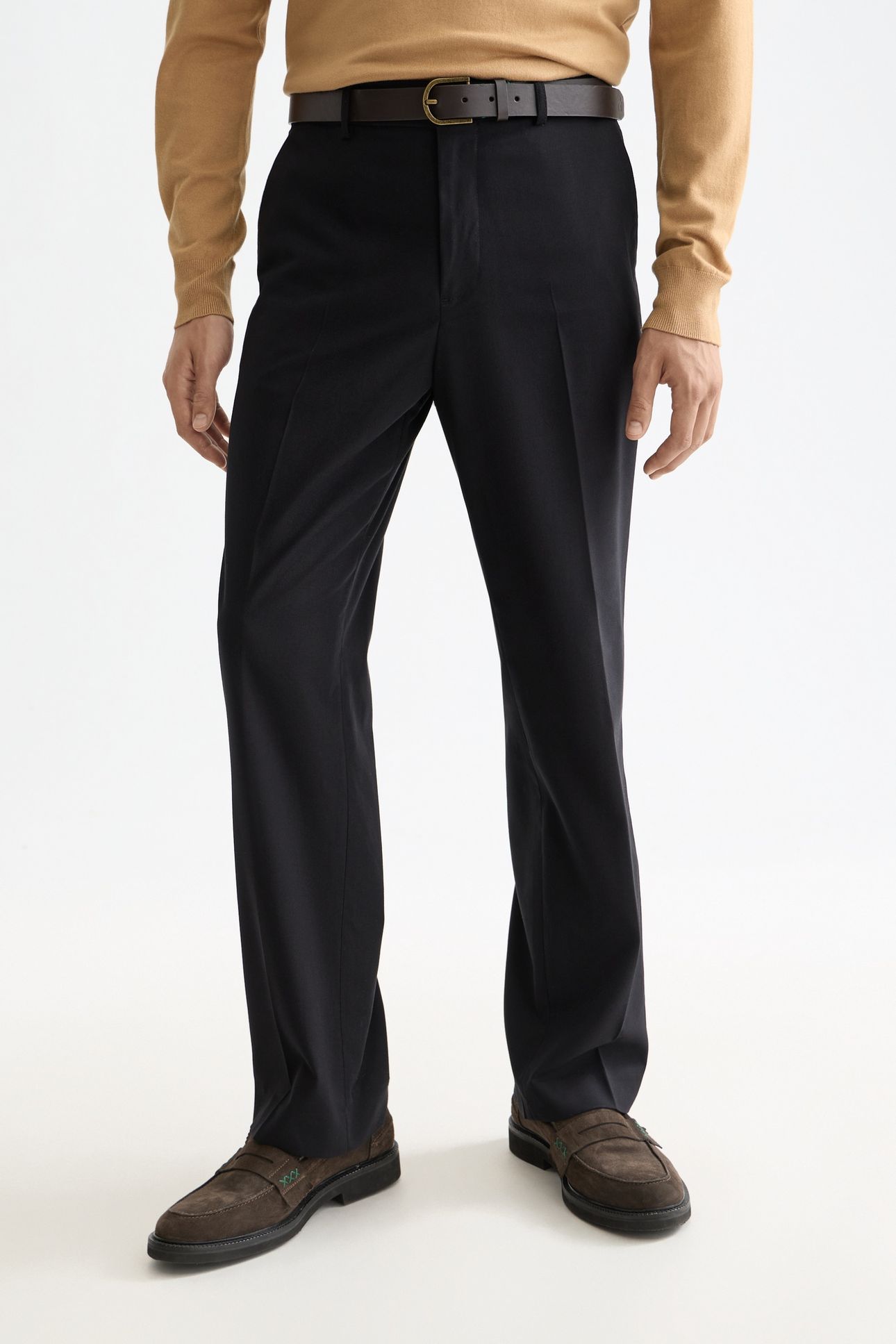 CORE RELAXED STRAIGHT FIT COOL-WOOL BLEND CHINO BLACK 1