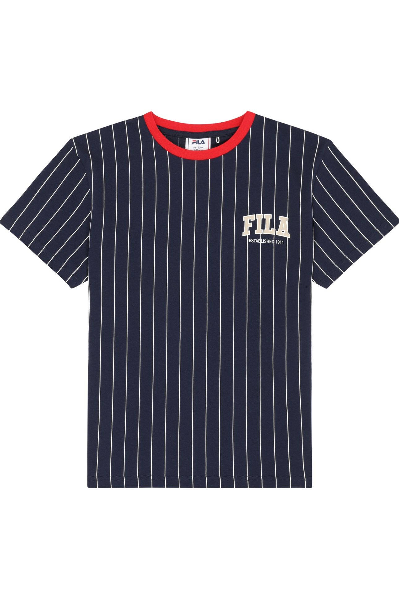 RIFREDI RELAXED GRAPHIC PINSTRIPED T-SHIRT BLACK IRIS / EGRE 1