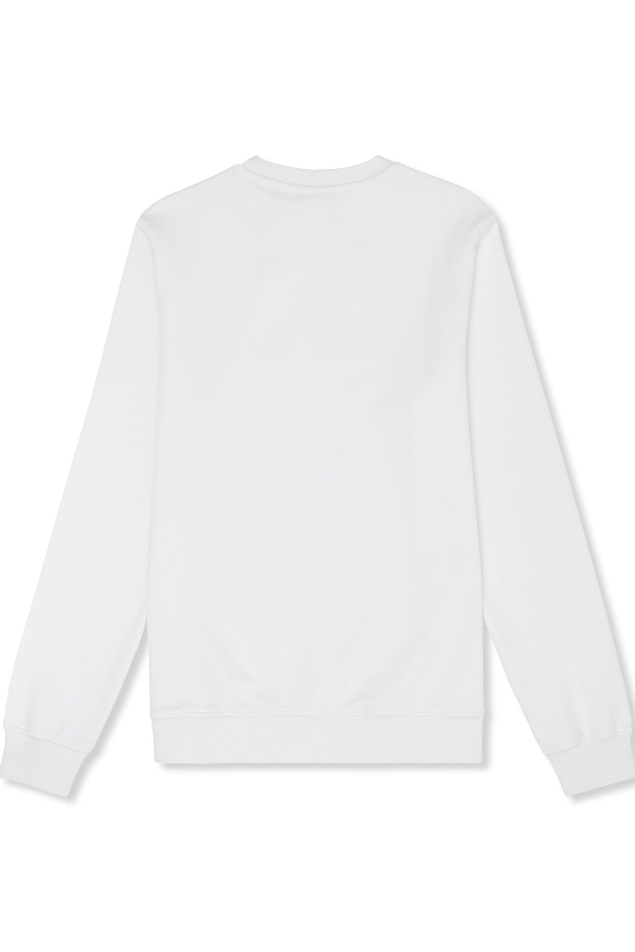 SAGANO REGULAR TAPED CREWNECK SWEATSHIRT BRIGHT WHITE 5